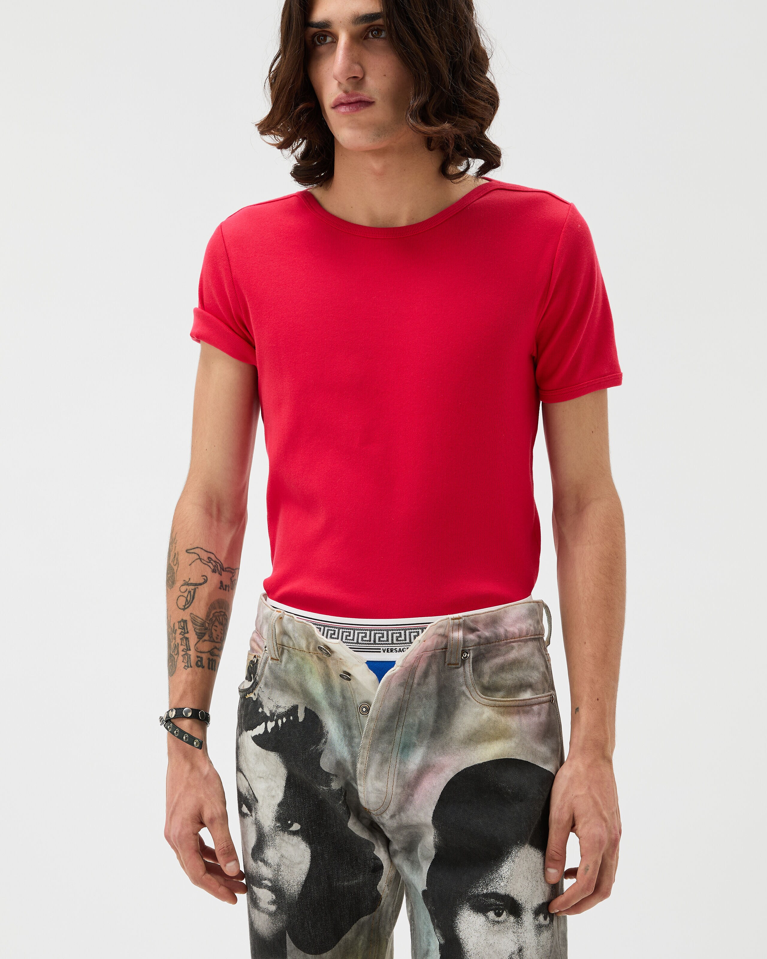 A.VERSACE レッド Tシャツ パンツセット/LL アンダーウェア セット | VERSACE JP