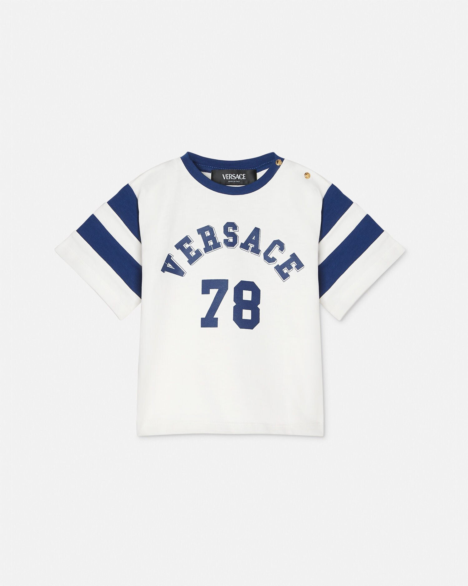 ロゴ ベビー Tシャツ ホワイト,ブルー | VERSACE JP