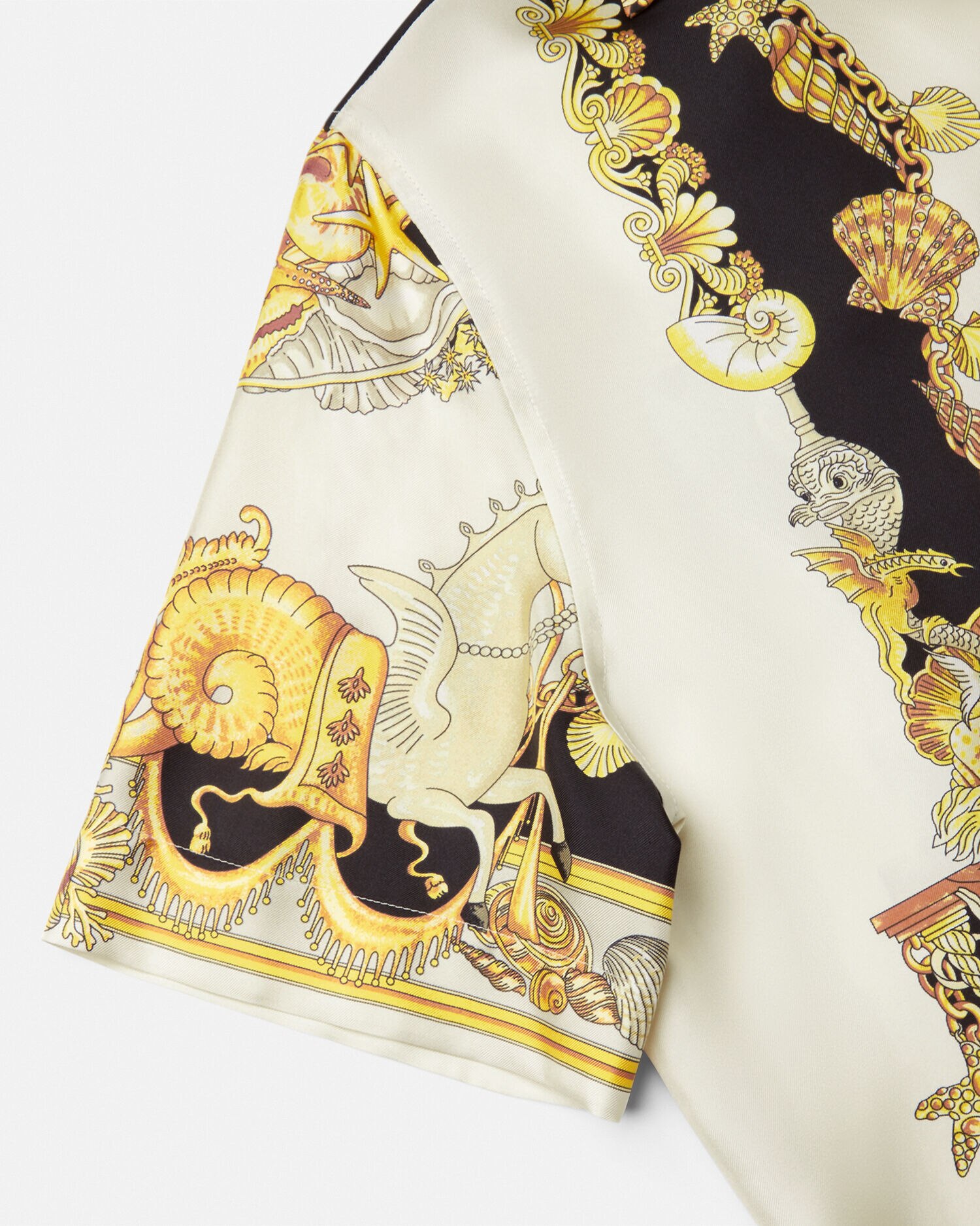 シルク シャツ コーラル シアター ホワイト,プリント | VERSACE JP