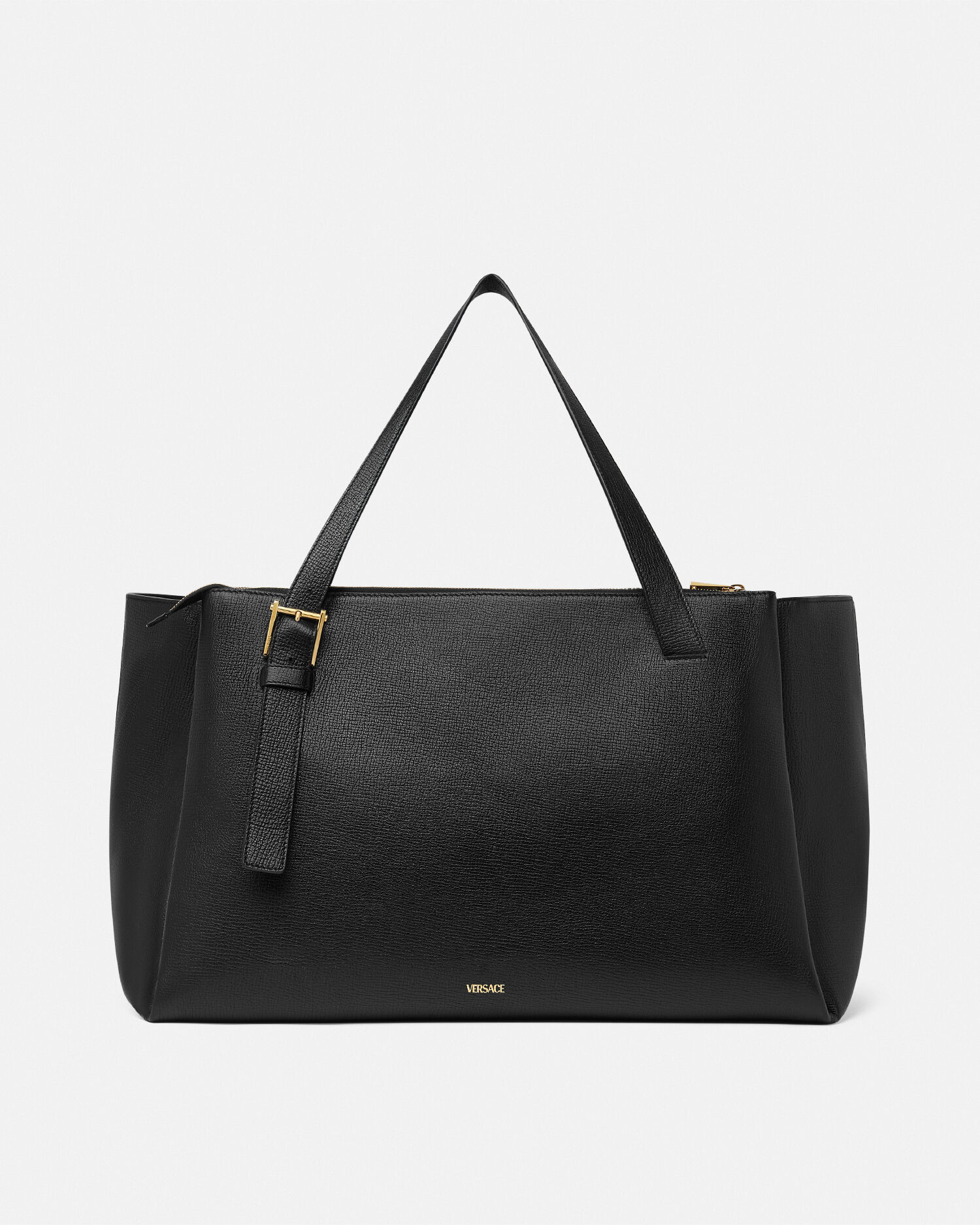 VERSACE ブラック トートバッグ ラ メドゥーサ スモール キャンバス トート バッグ ブラック