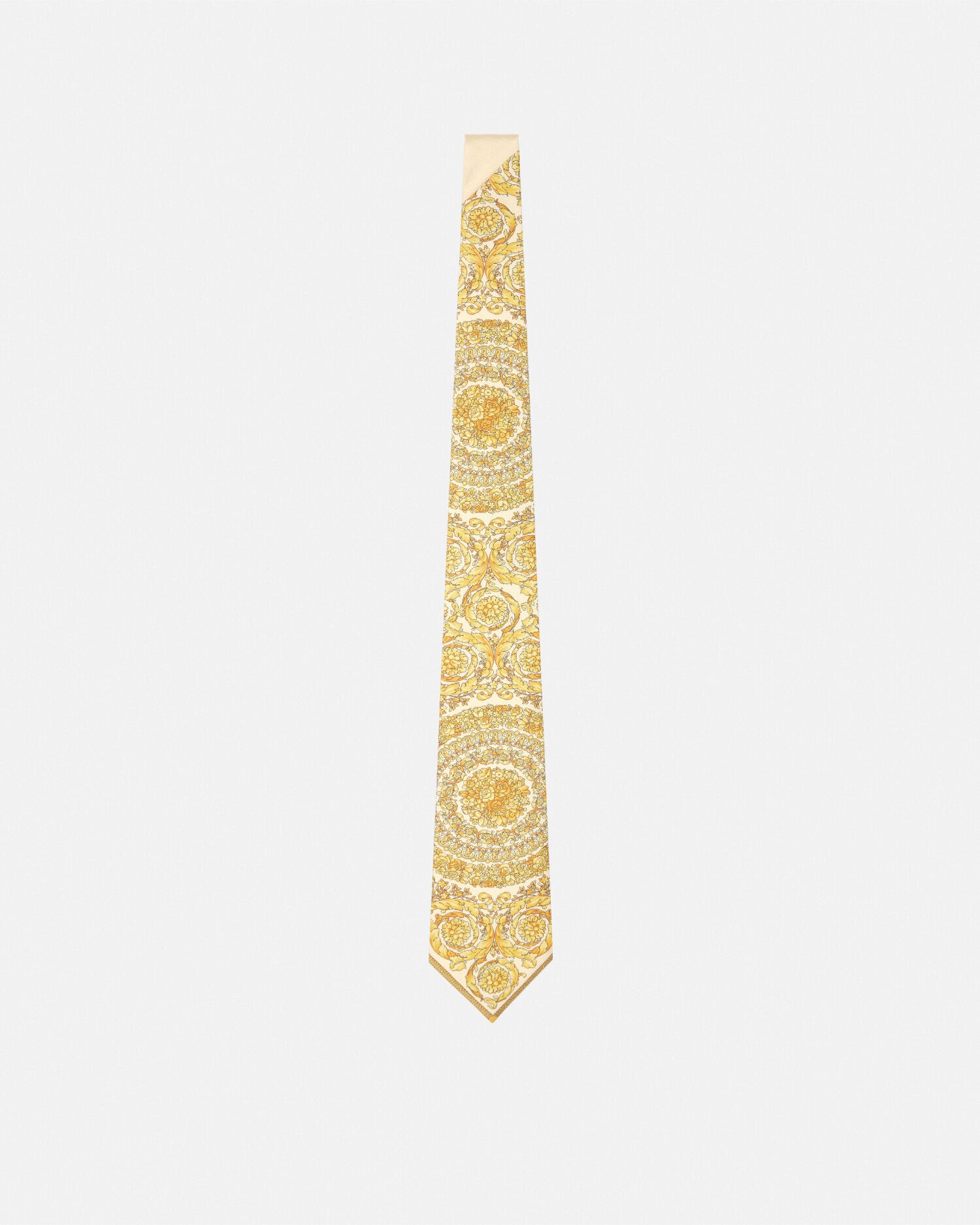 バロッコ シルク ネクタイ イエロー,プリント | VERSACE JP