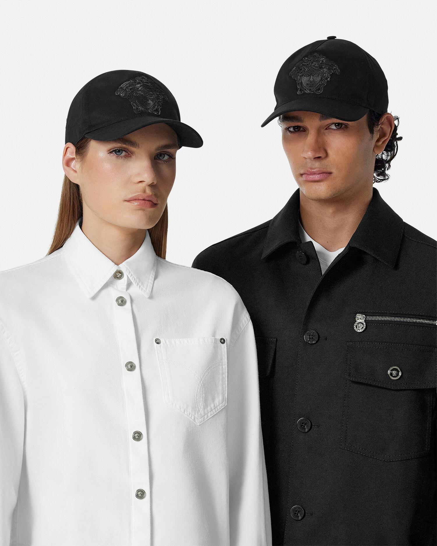 刺繍入り キャンバス ベースボール キャップ | VERSACE JP