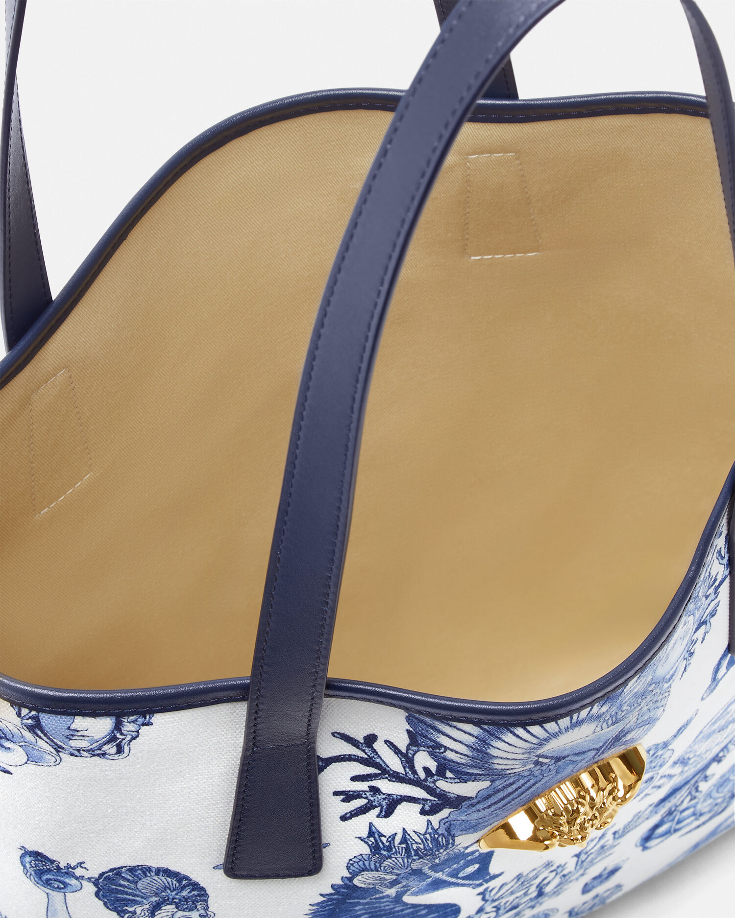 ＊VERSACE＊２色あり＊ラ メドゥーサ キャンバス トートバッグ ラ メドゥーサ デニム スモール トート バッグ | VERSACE JP