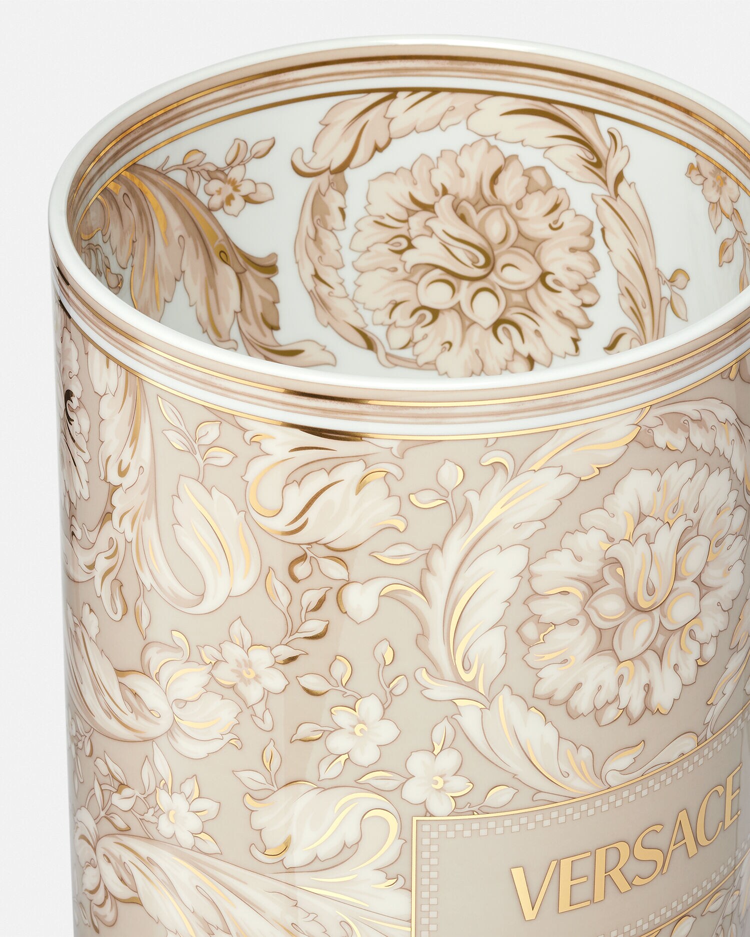 バロッコ ベージュ 花瓶 30 cm ベージュ,プリント | VERSACE JP