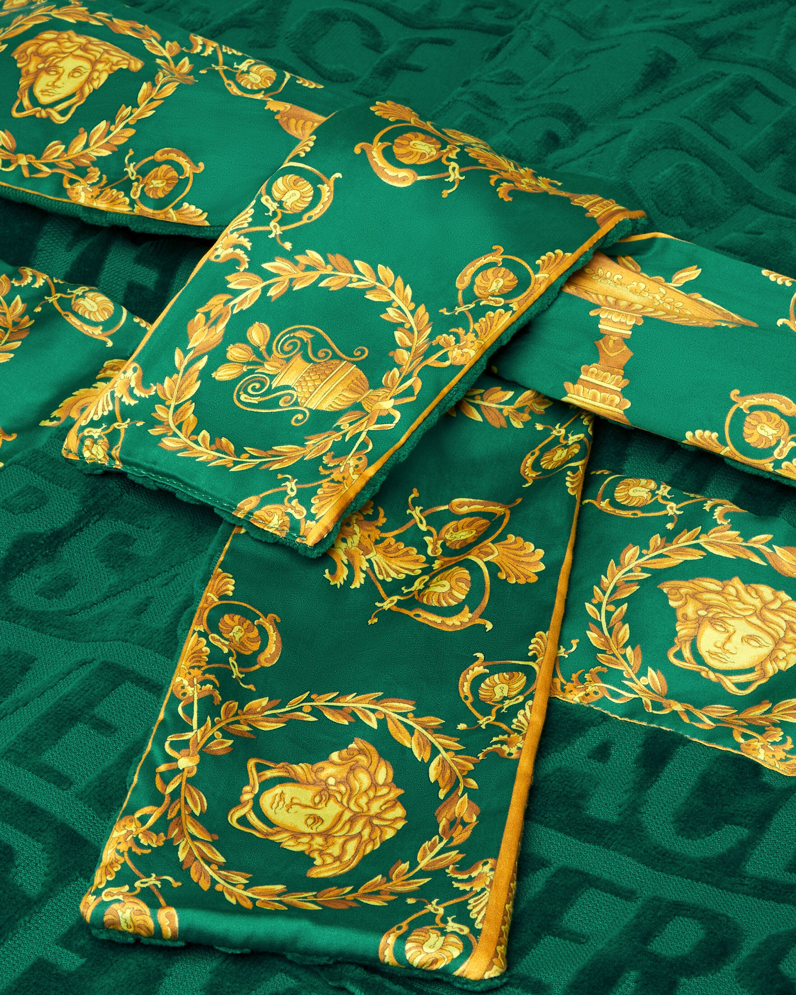 I ♡ バロック バスローブ グリーン | VERSACE JP