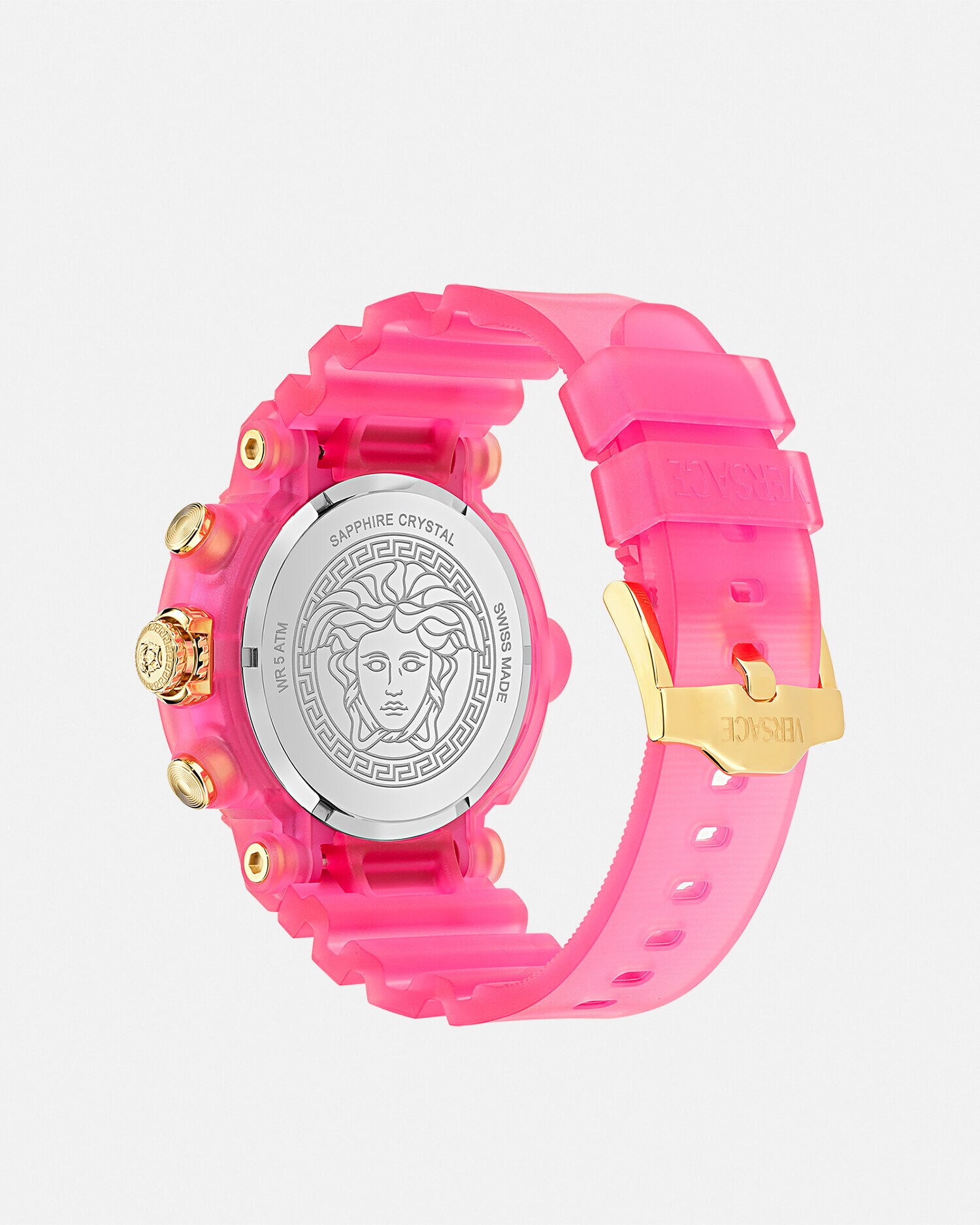 ウォッチ ヴェルサーチェ レアル アクティブ クロノ ピンク | VERSACE JP