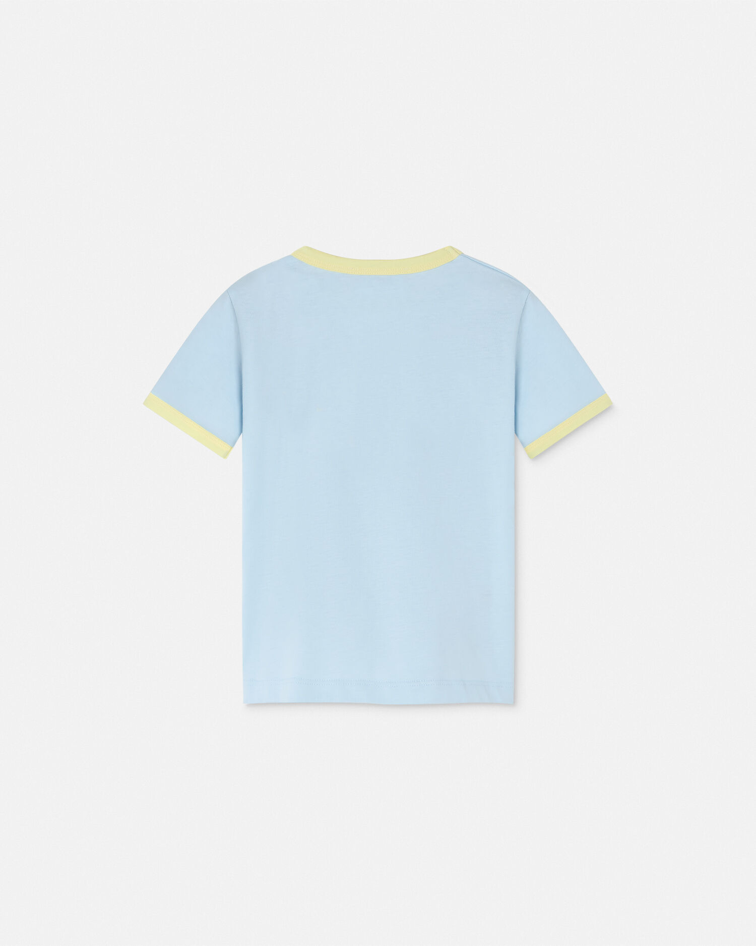 ヴェルサーチェ☆ロゴプリント 半袖Tシャツ ライトブルー ガールズデザイナーTシャツ & ブラウス | ヴェルサーチェ 日本