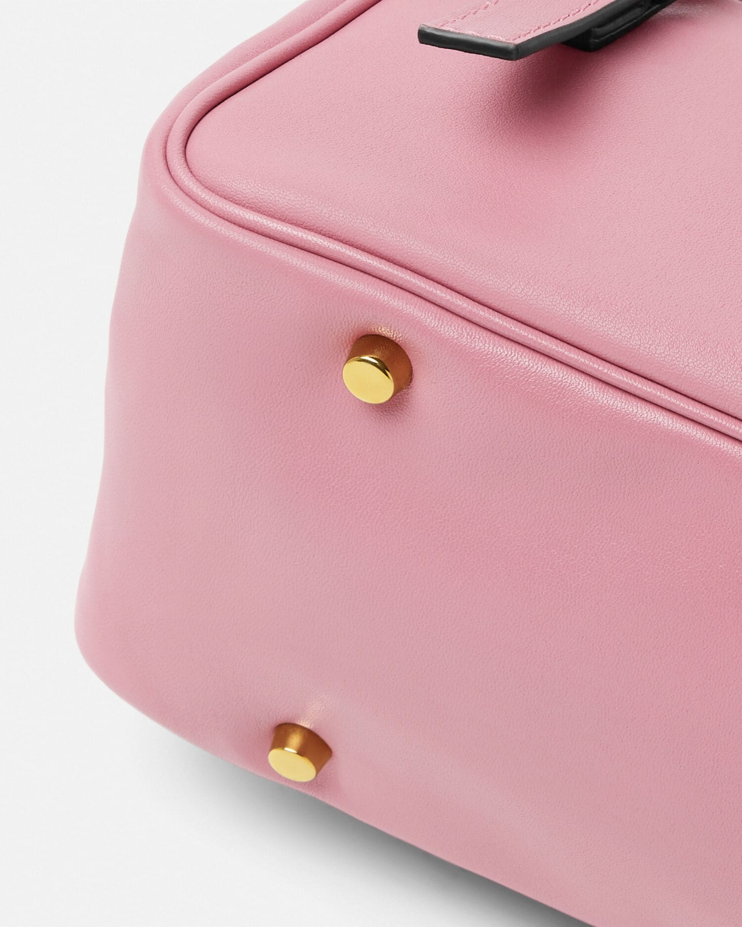 ヴェルサーチェ タグ ナッパ ボウリング バッグ ピンク | VERSACE JP