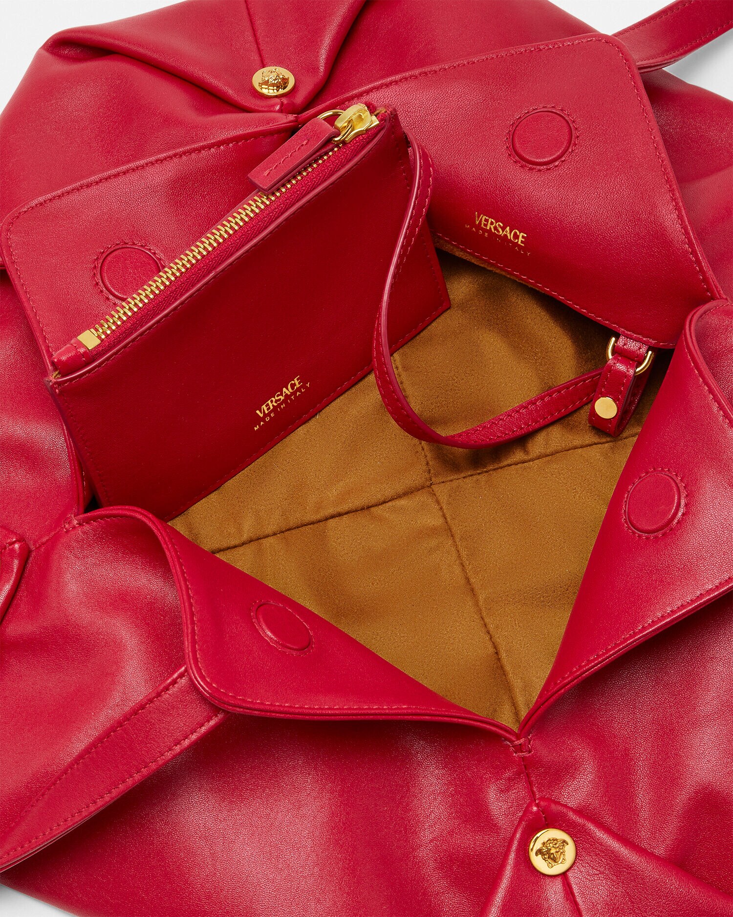 【現行品】VERSACE ヴェルサーチ プロテア ナッパ ショルダーバッグ プロテア ナッパ ショルダー バッグ レッド | VERSACE JP