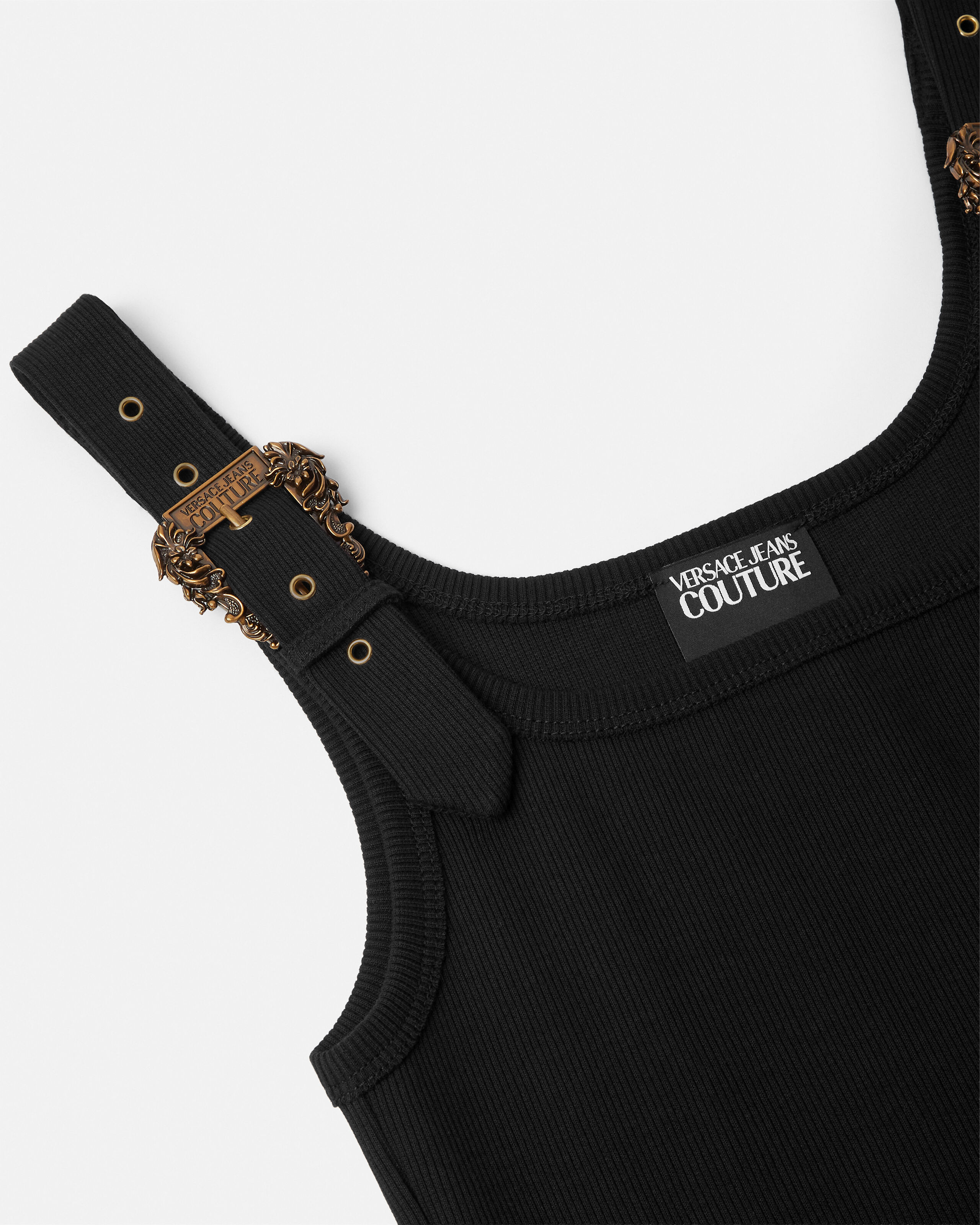 コットン リブ編み タンク トップ | VERSACE JP
