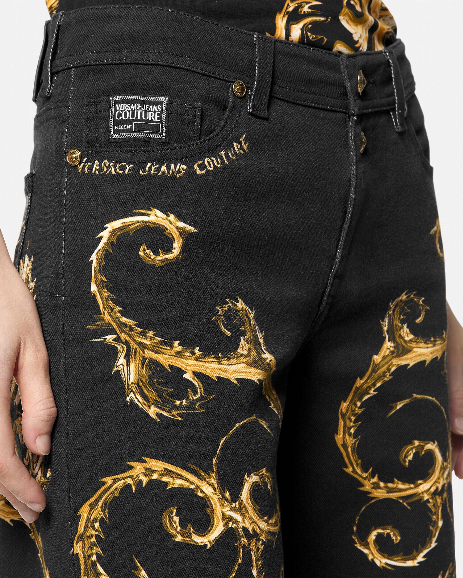 クロモ クチュール ワイド フレア ジーンズ | VERSACE JP