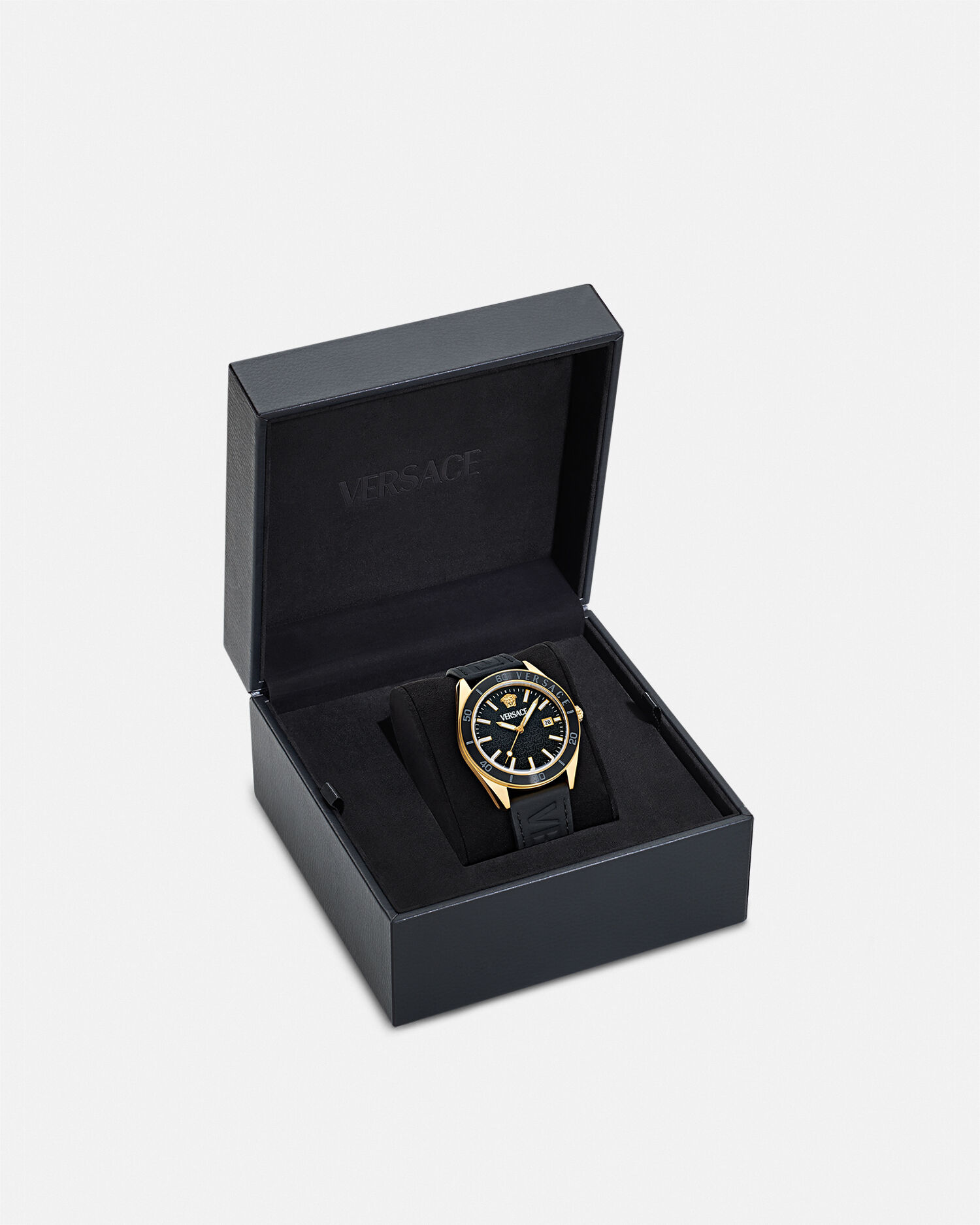 Vドーム ウォッチ ブラック,ゴールド | VERSACE JP