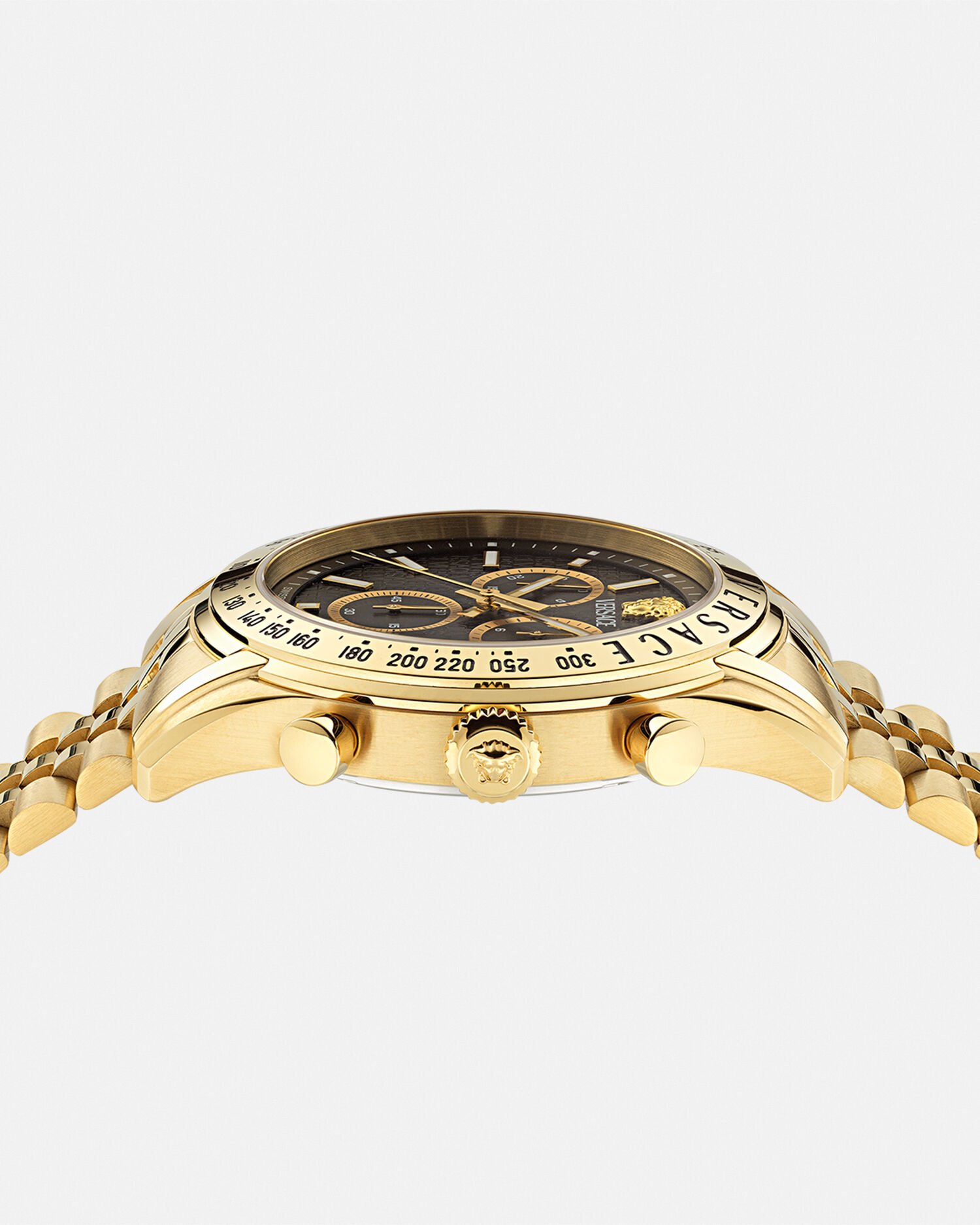 ヴェルサーチェ クロノ マスター ウォッチ ブラック,ゴールド | VERSACE JP