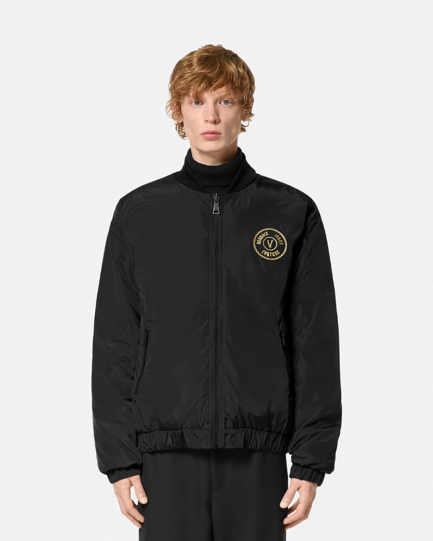 チェーン クチュール リバーシブル ボンバー ジャケット | VERSACE JP