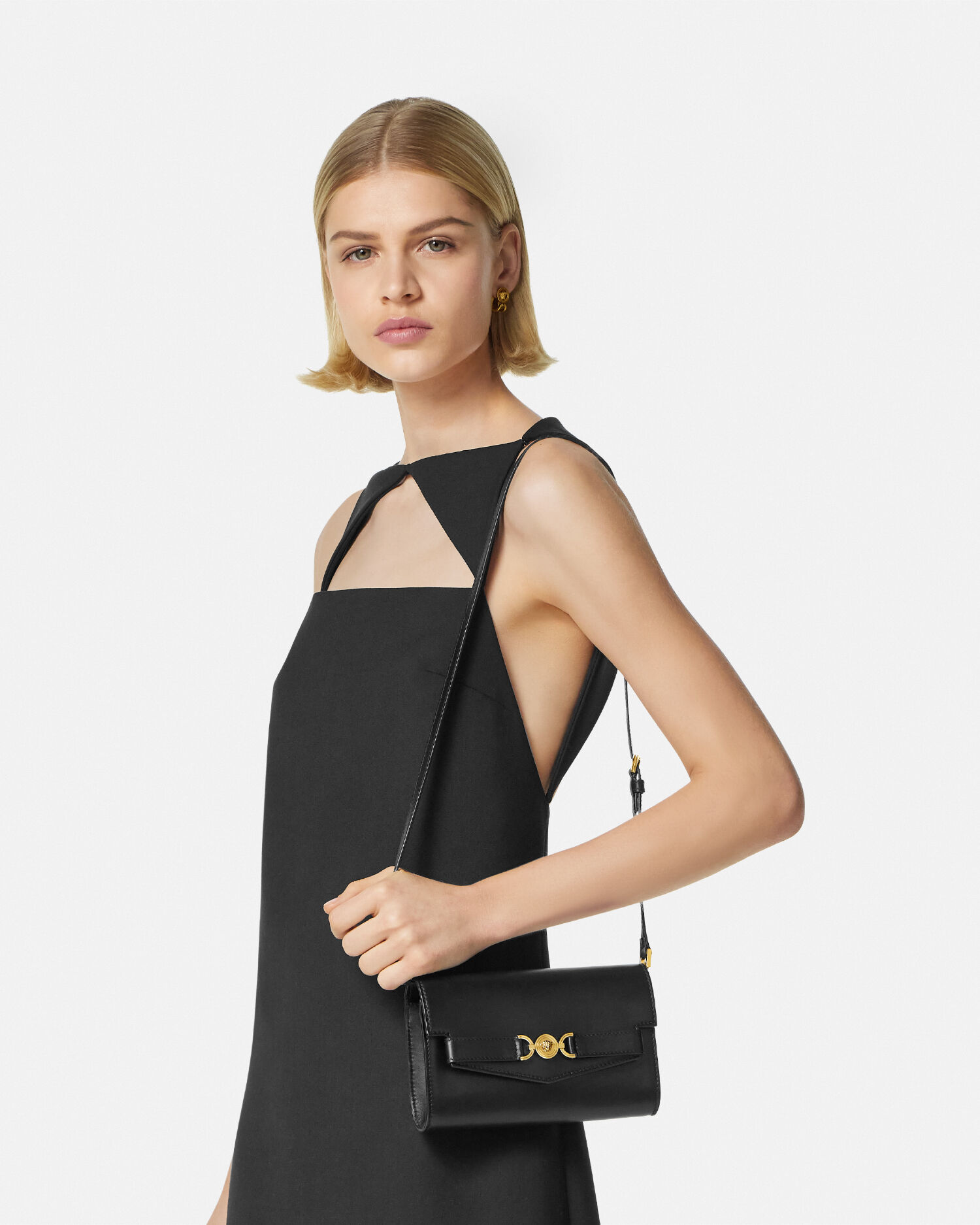 Versace メドューサショルダー バッグブラック Versace メドューサショルダー バッグブラック