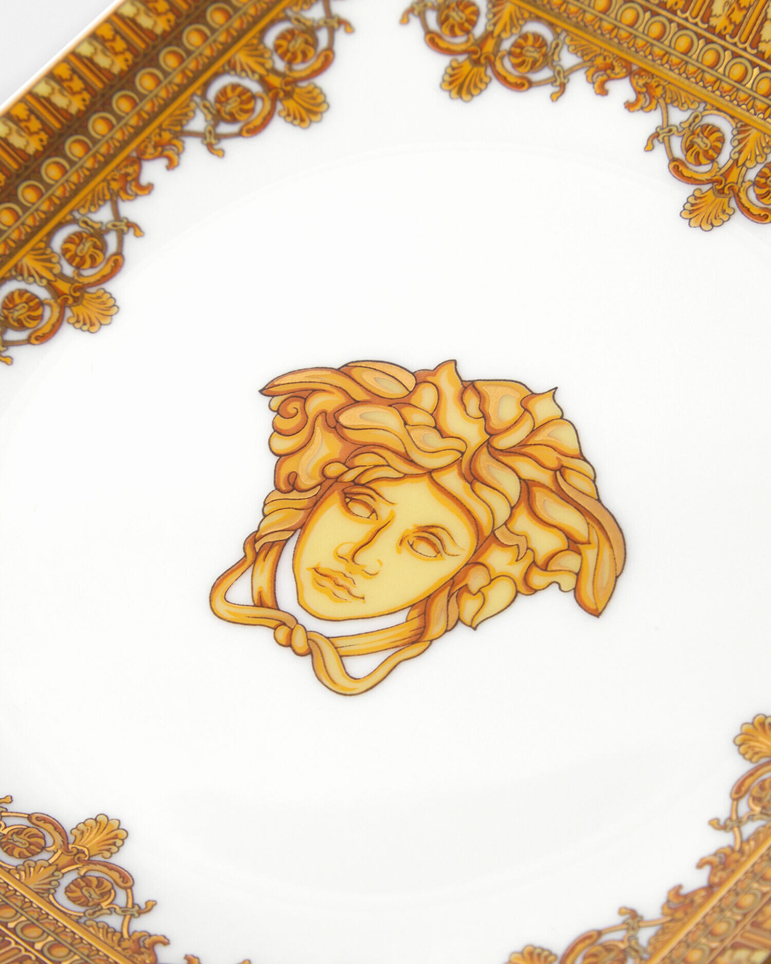 I ♡ バロック ホワイト スクエア プレート 12 cm ホワイト | VERSACE JP