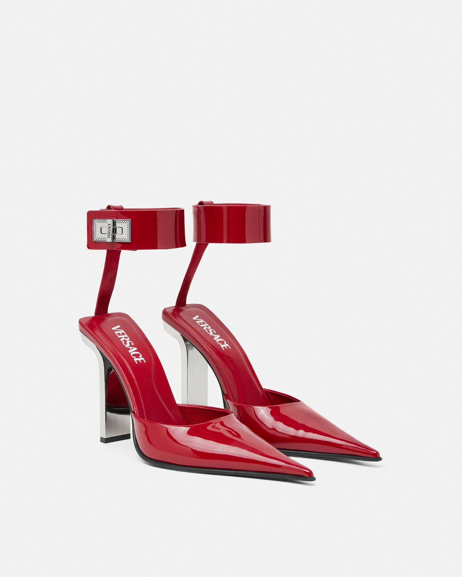 ヴェルサーチェ☆アリア サテン スリングバック パンプス 110 mm VERSACE】アリア サテン スリングバック パンプス 110 mm
