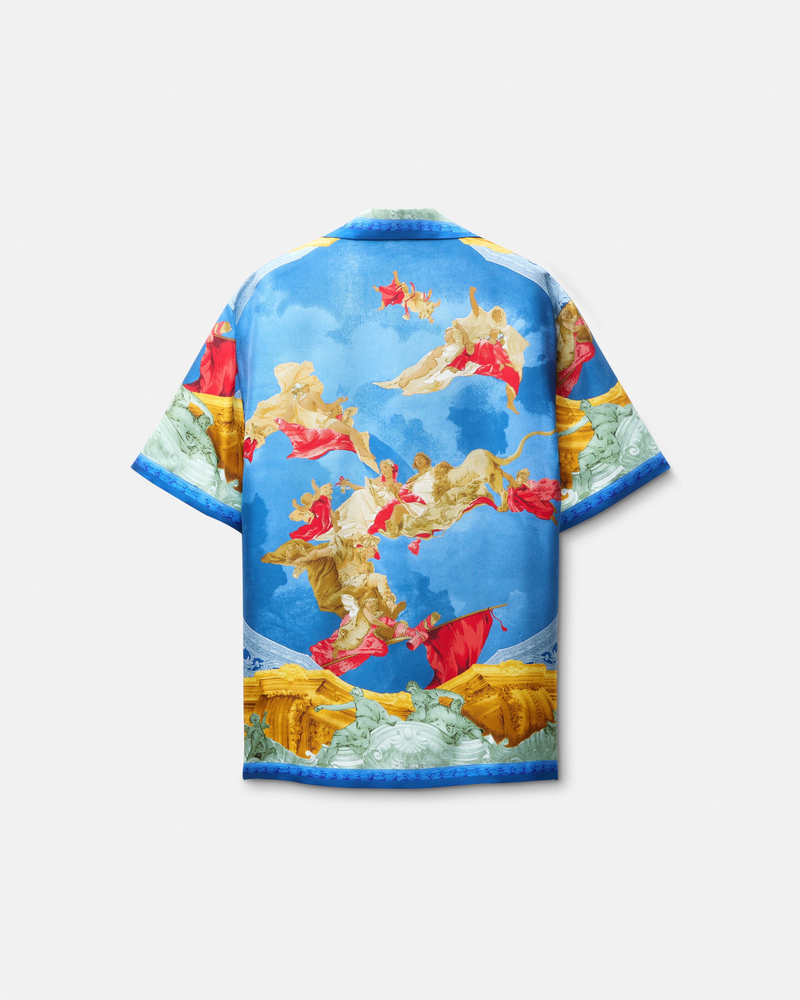プリント シルク ツイル スリム シャツ | VERSACE JP