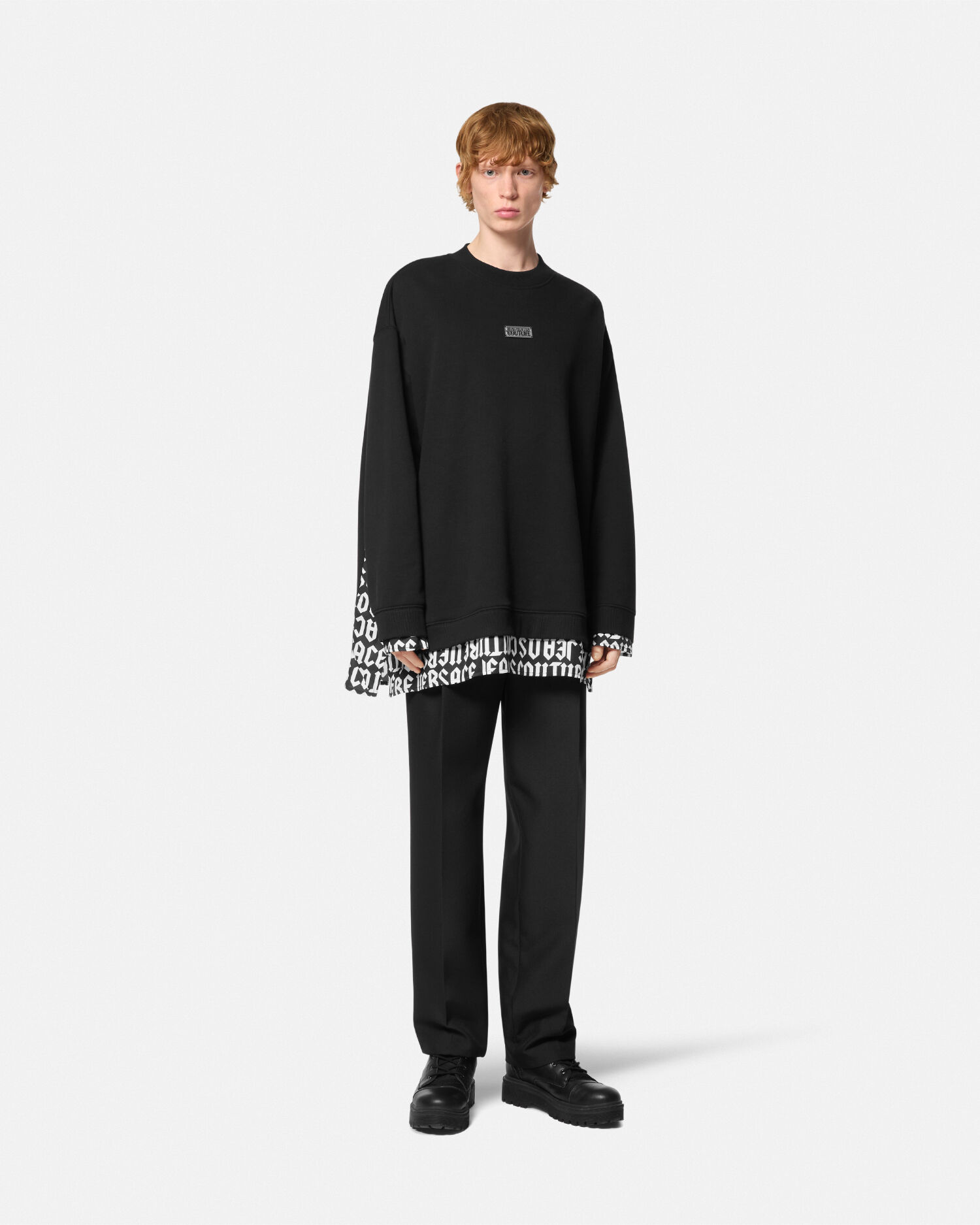 ロゴマニア ルーズフィット スウェットシャツ | VERSACE JP