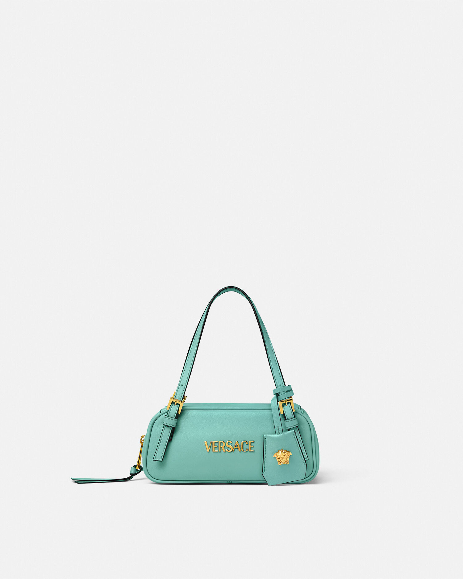 ヴェルサーチェ タグ ナッパ ボウリング ミニバッグ ピンク | VERSACE JP