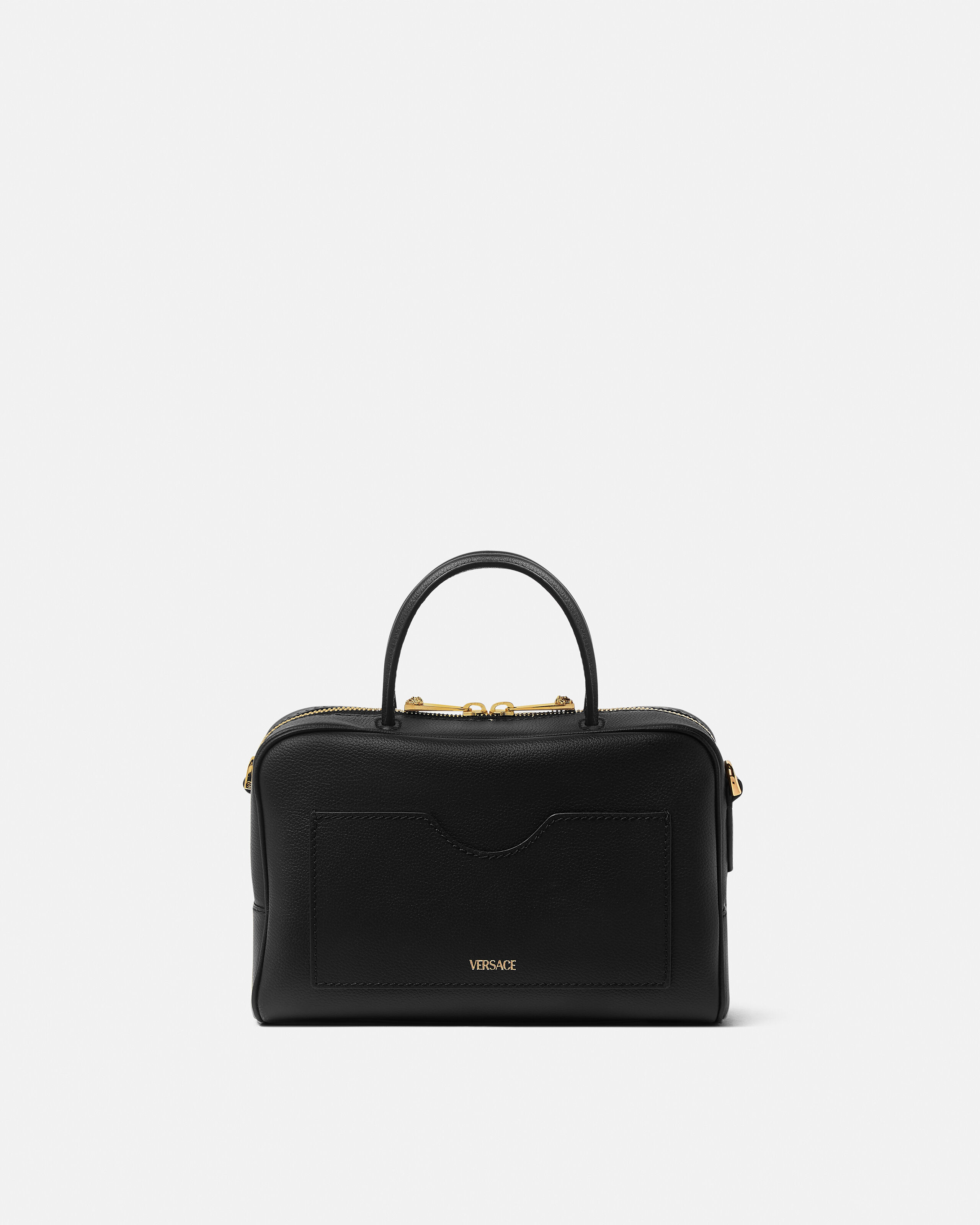 ラ メドゥーサ レザー ボストン バッグ | VERSACE JP