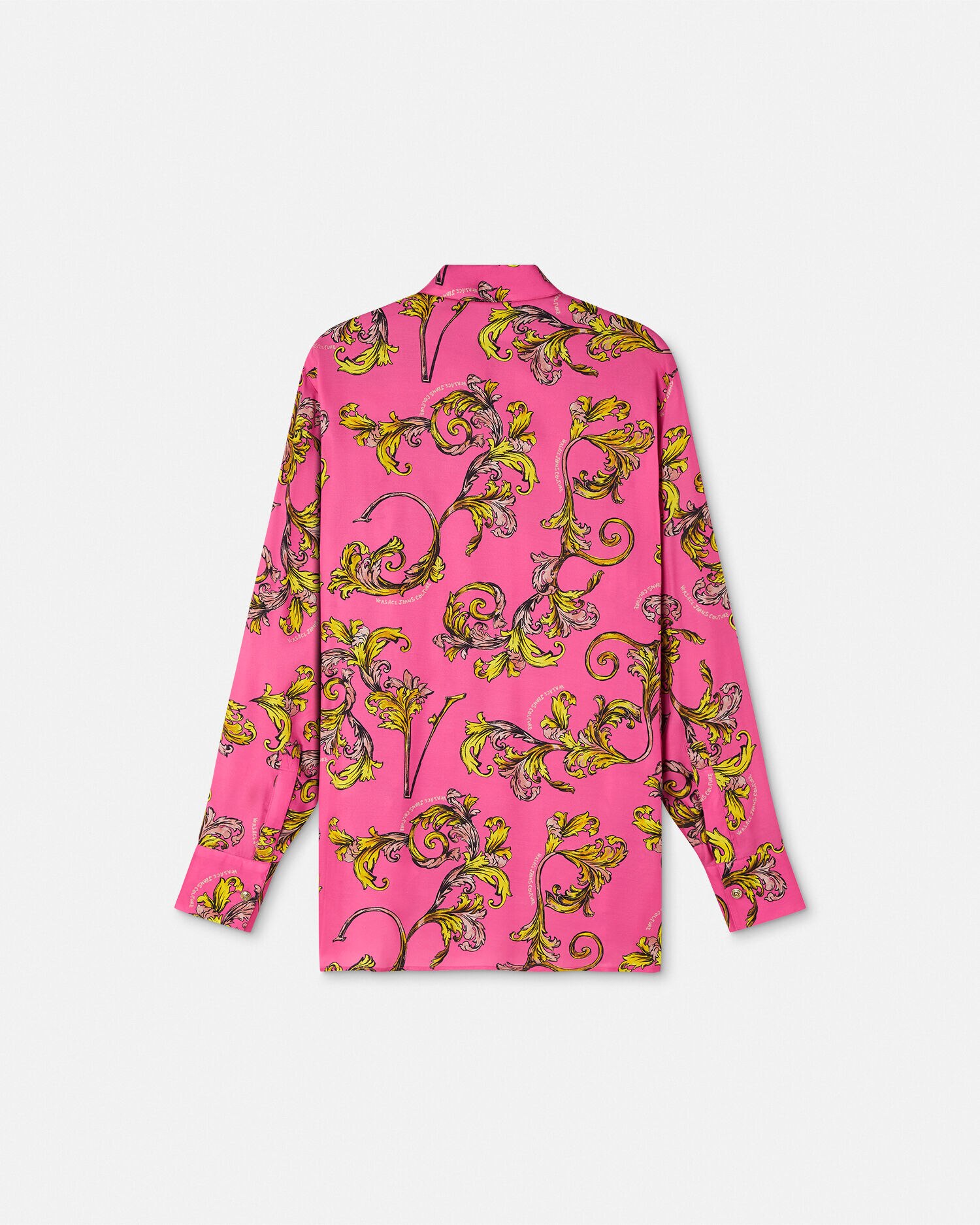 シャツ アウトライン バロッコ ピンク,プリント | VERSACE JP