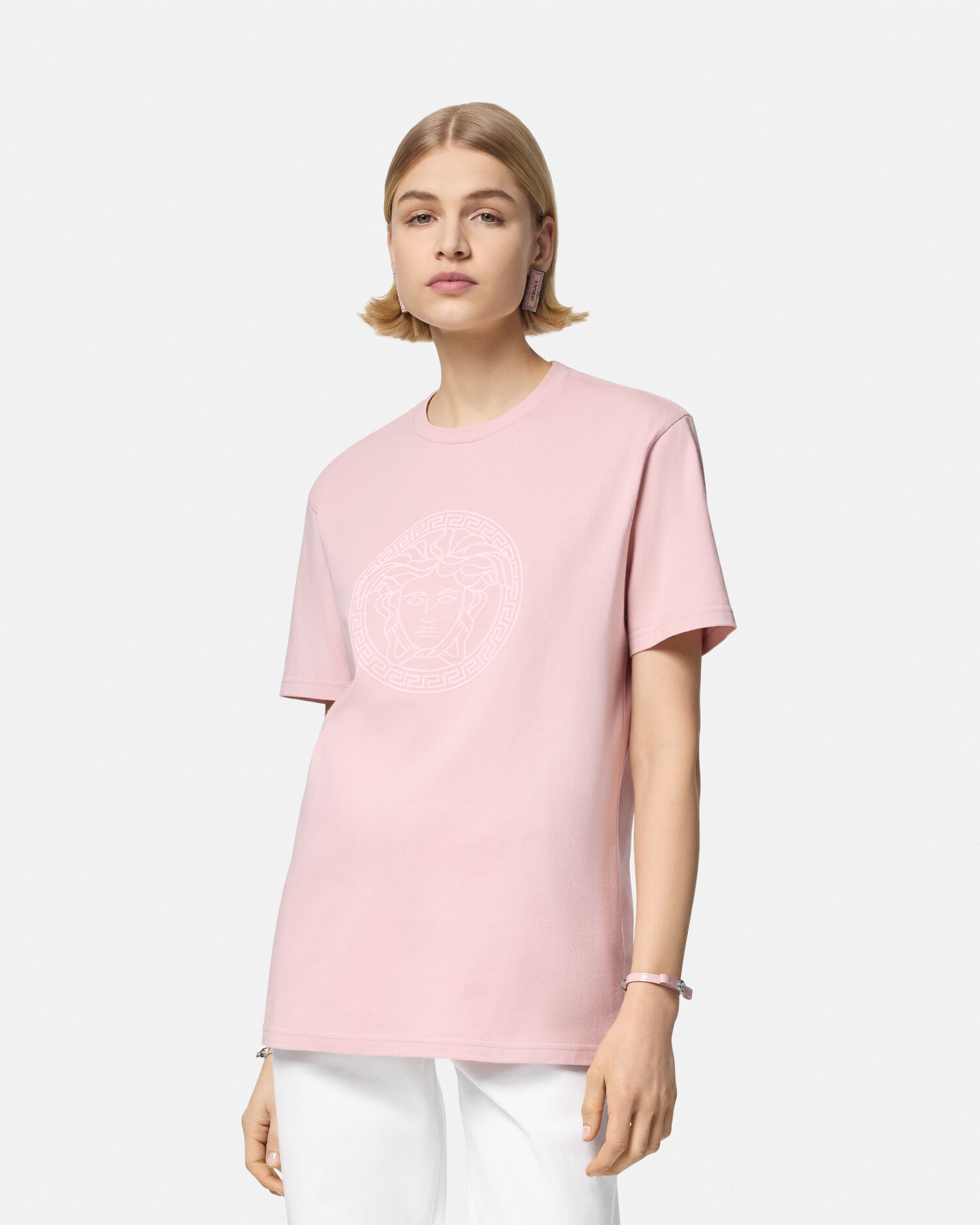 メドゥーサ オーバーサイズ Tシャツ ピンク | VERSACE JP