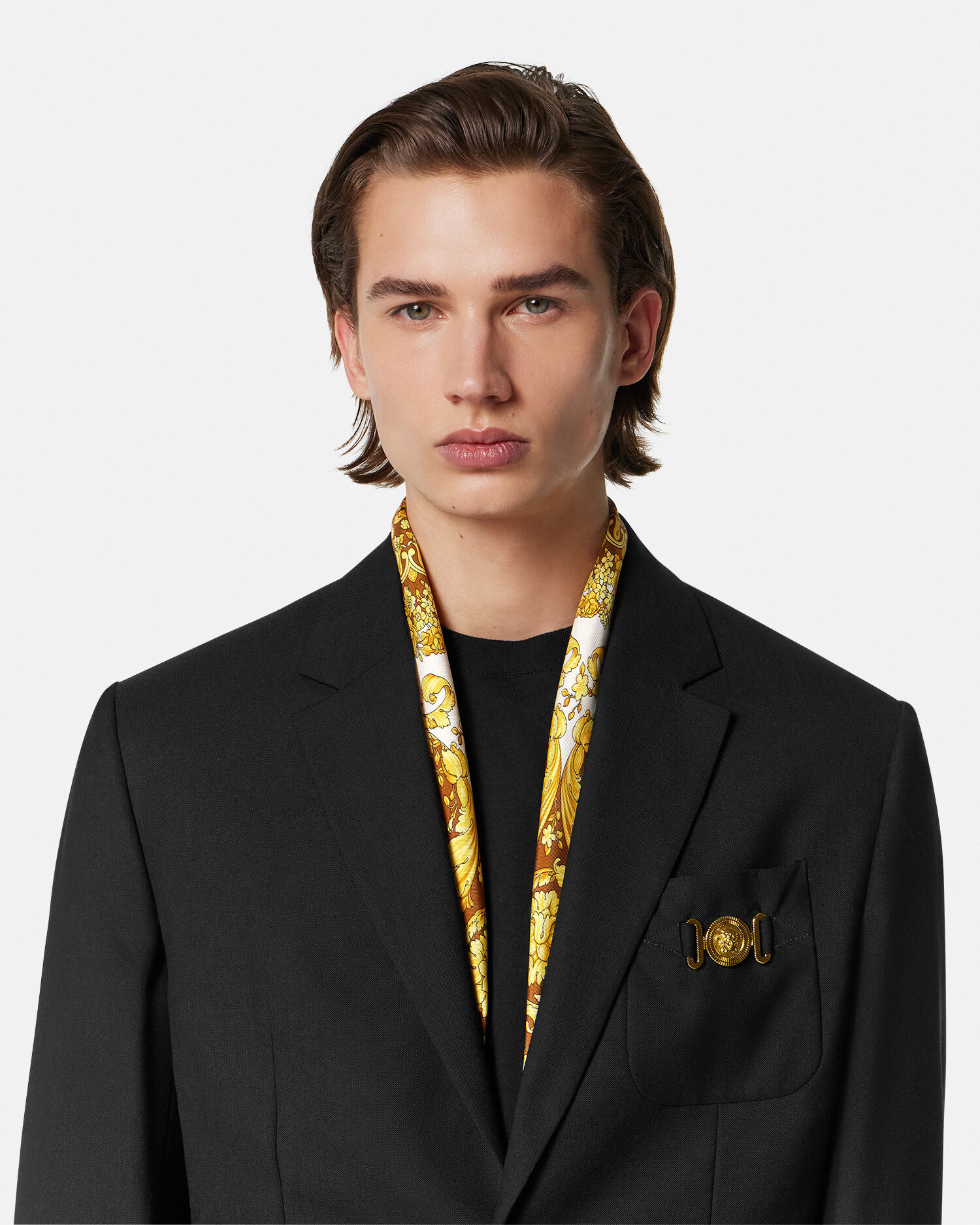 Versace ヴェルサーチ シルク スカーフ 豹柄 未使用 廃盤 Versace