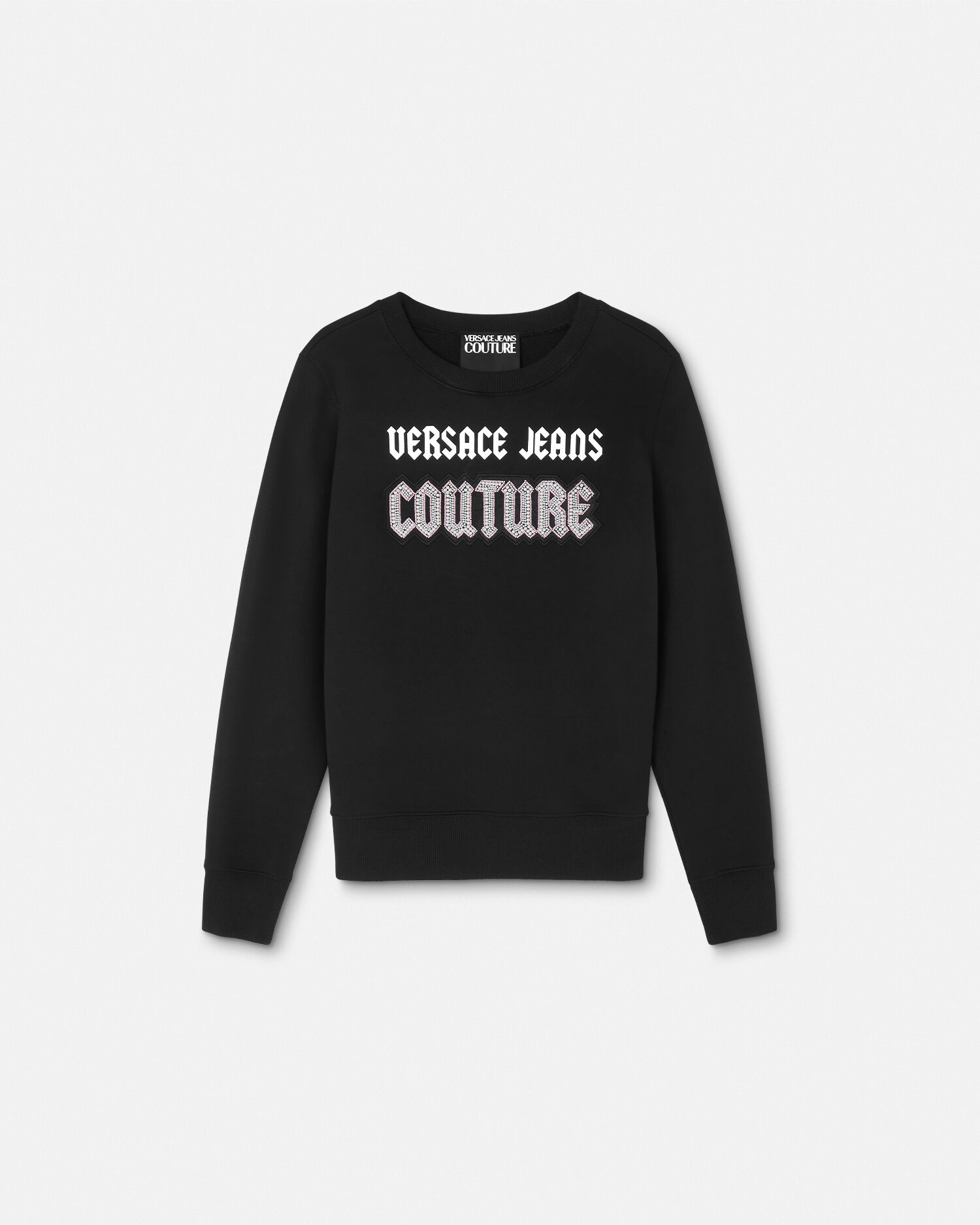 VERSACE ブラック ロゴトレーナー