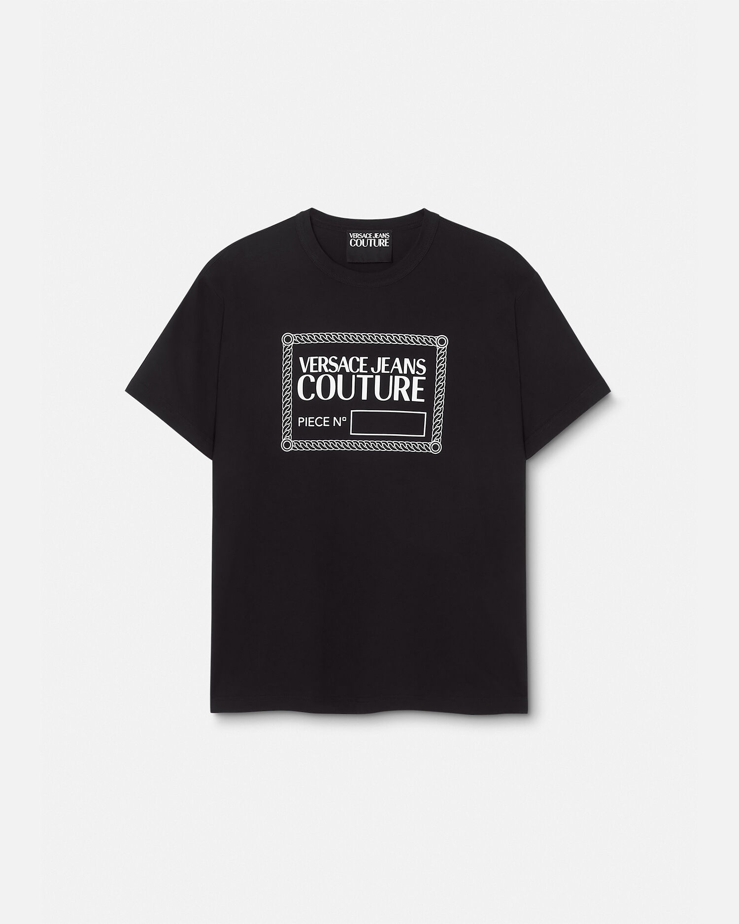 ピース ナンバー ロゴ Tシャツ ブラック,プリント | VERSACE JP
