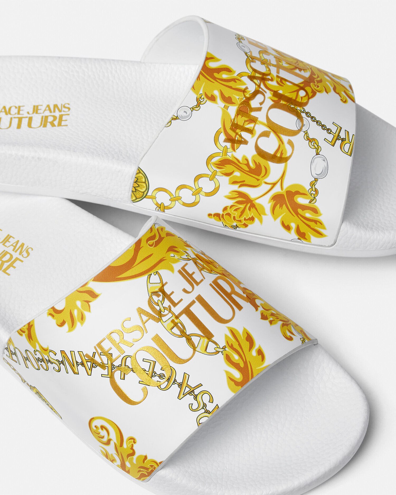 シェリー チェーン クチュール スライダーサンダル | VERSACE JP