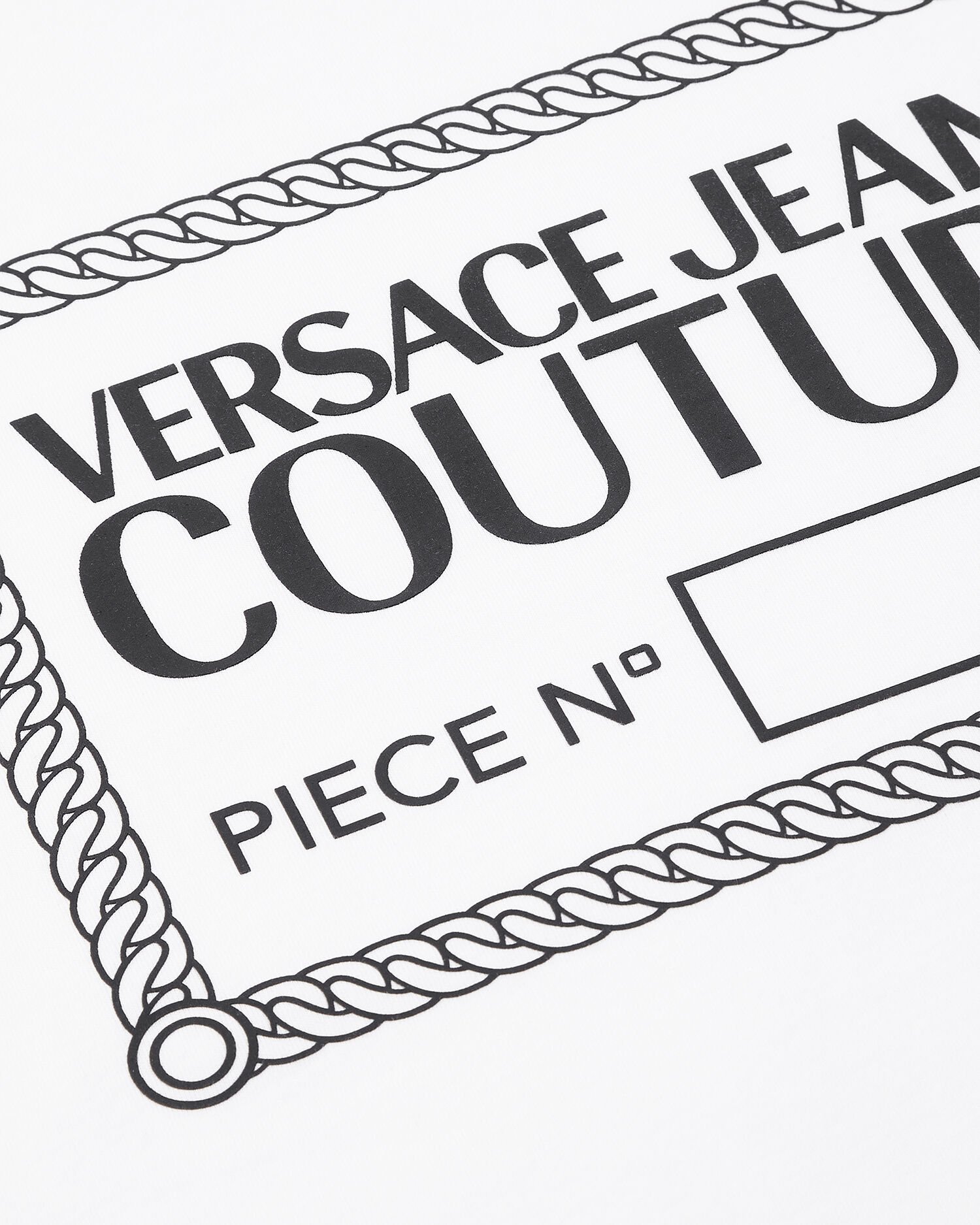 ピース ナンバー ロゴ Tシャツ ホワイト,プリント | VERSACE JP