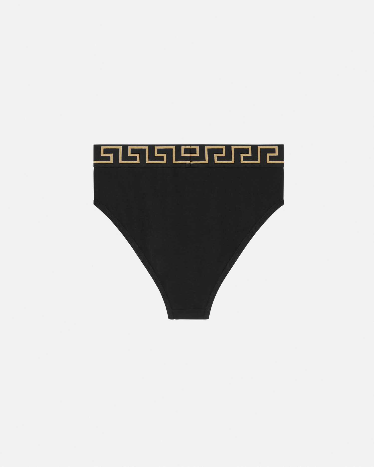 コットンジャージー ハイウエスト ブリーフ ブラック | VERSACE JP