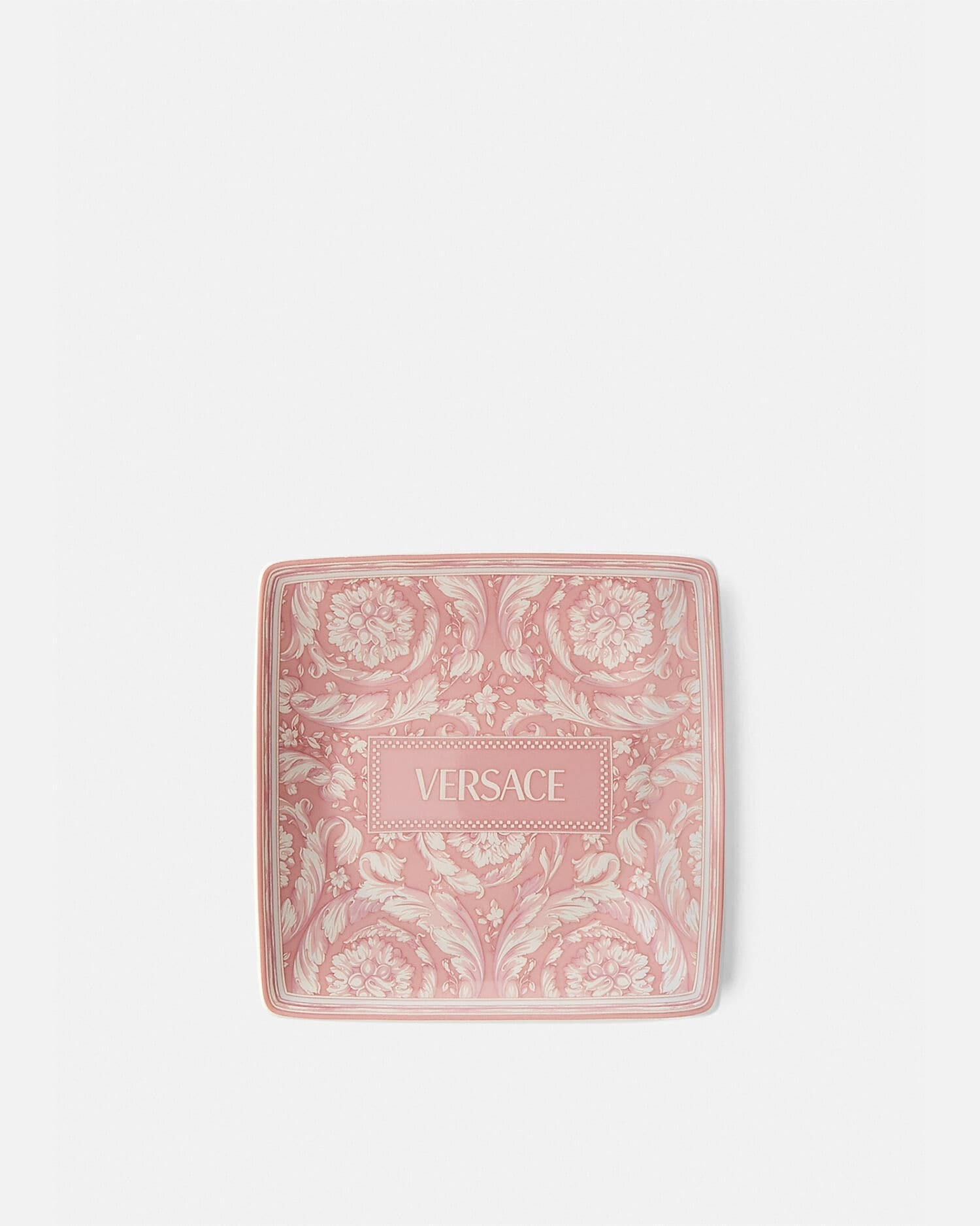 バロッコ スクエア プレート 11.5 cm ピンク | VERSACE JP