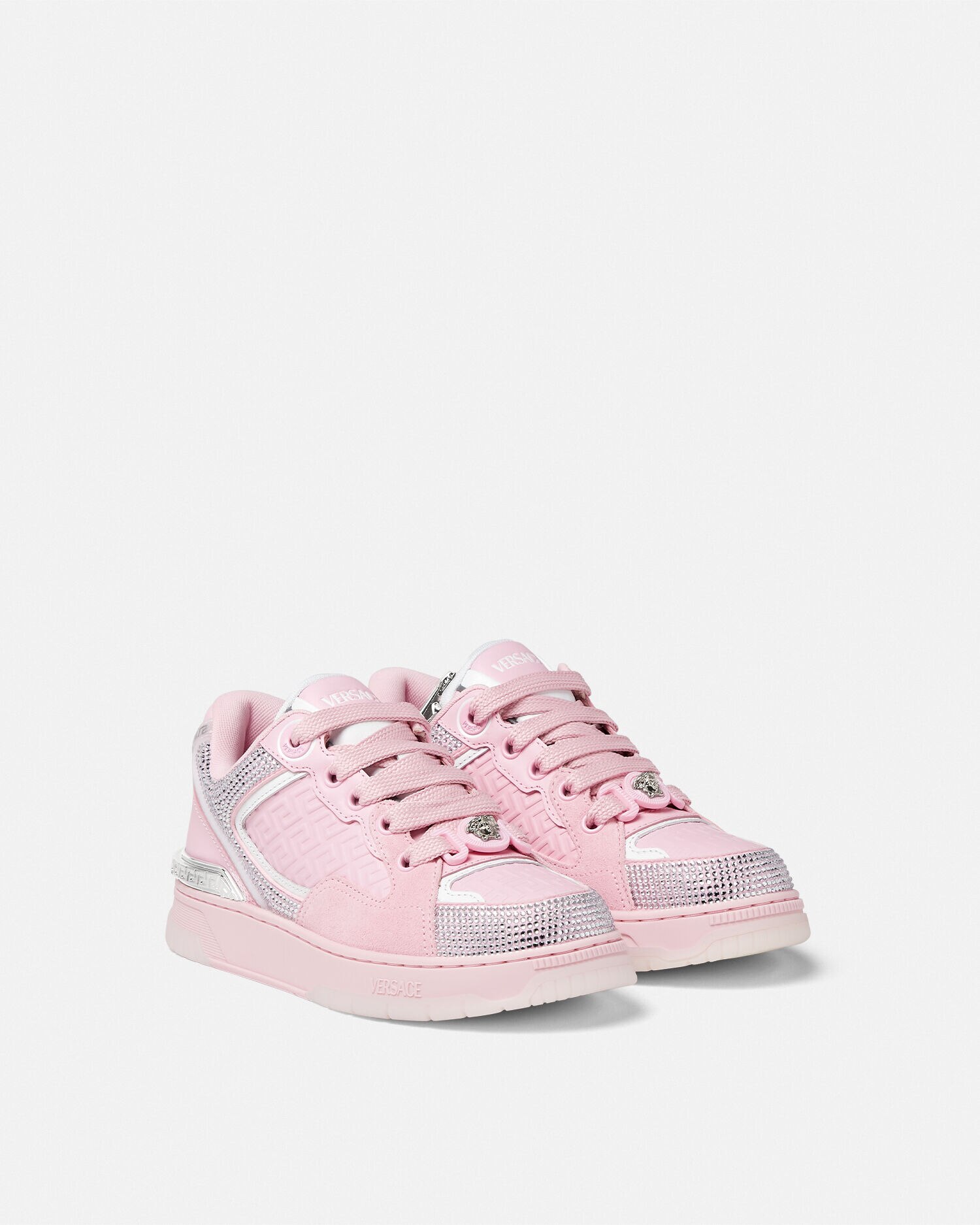 国内発送【VERSACE】メドゥーサ スニーカー ピンク パープル Galaxia Sneakers | VERSACE US