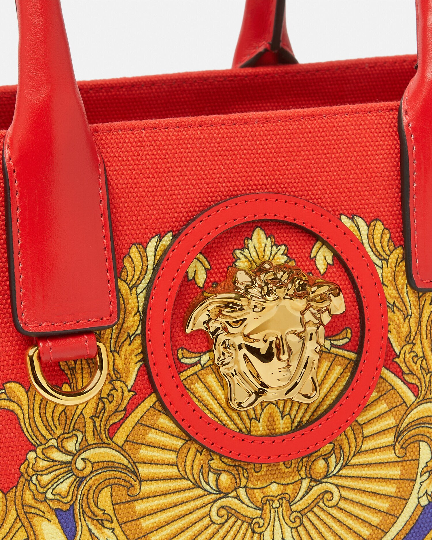 スモール トート バッグ チーター バロッコ ラ メドゥーサ レッド