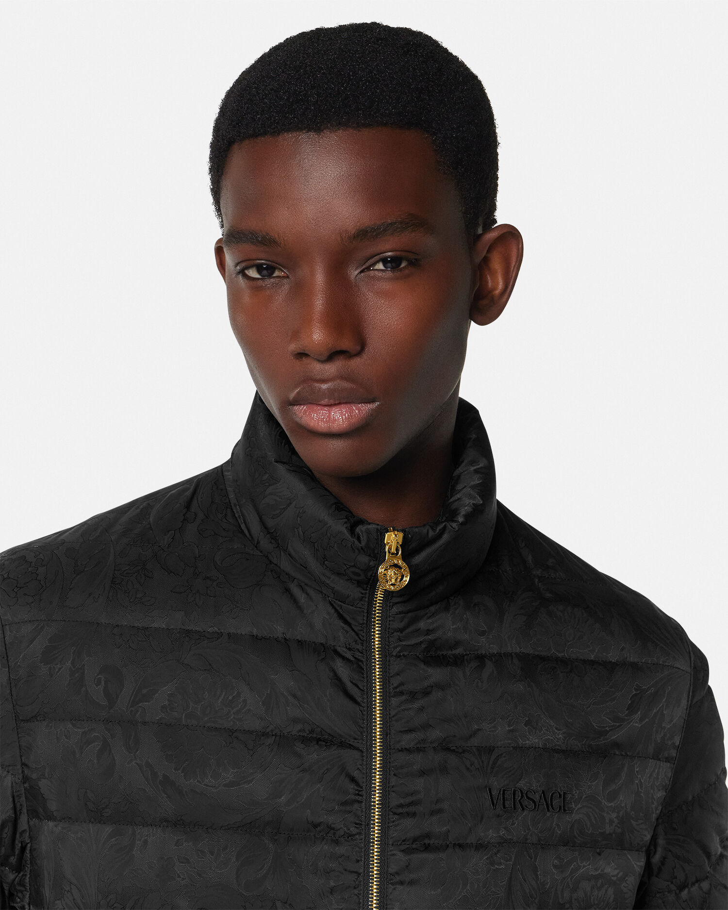 バロッコロングダウンジャケット　コート　ヴェルサーチ ジャカード ダウン ジャケット バロッコ | VERSACE JP