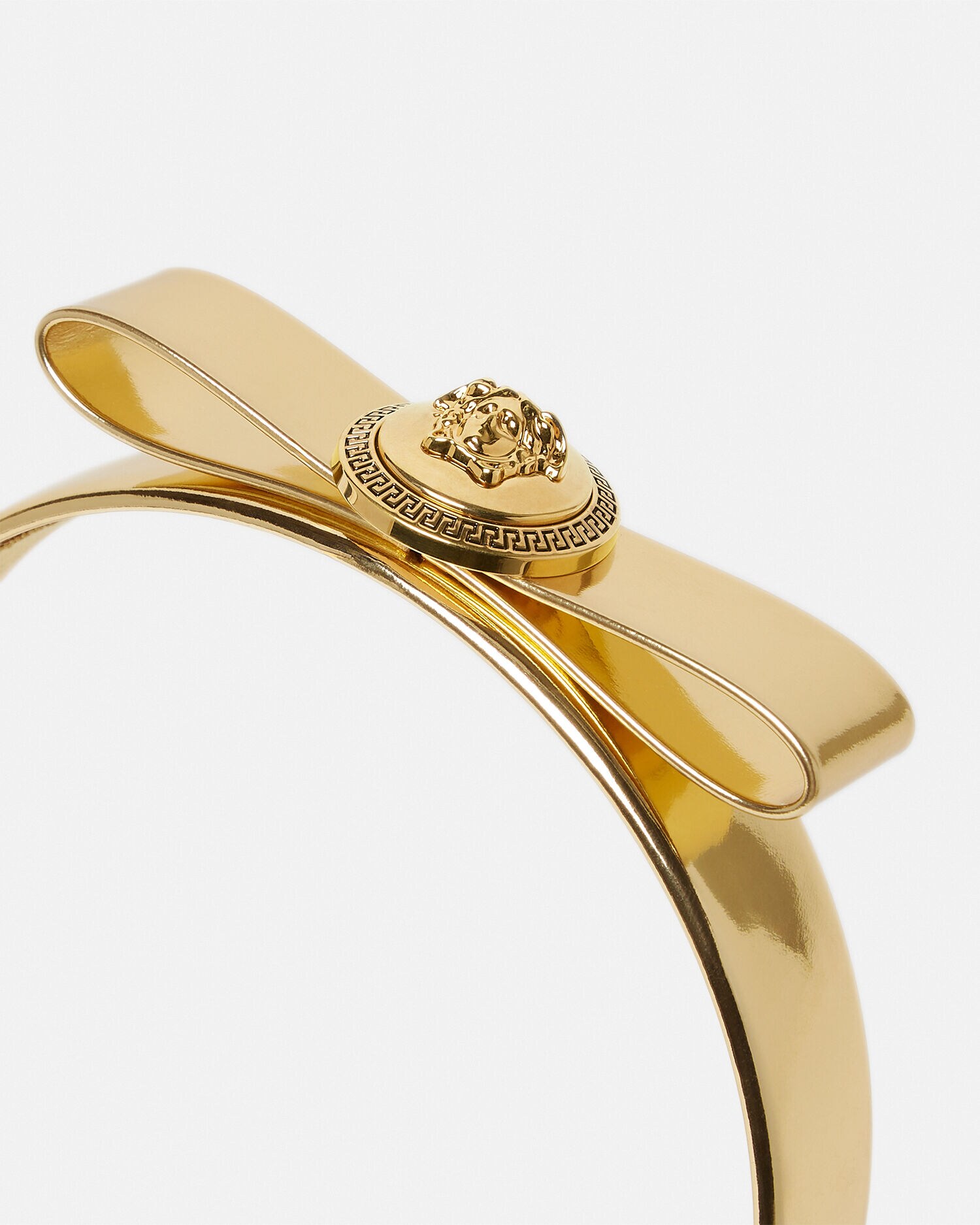 メタリック ヘッドバンド ジャンニ リボン ゴールド | VERSACE JP