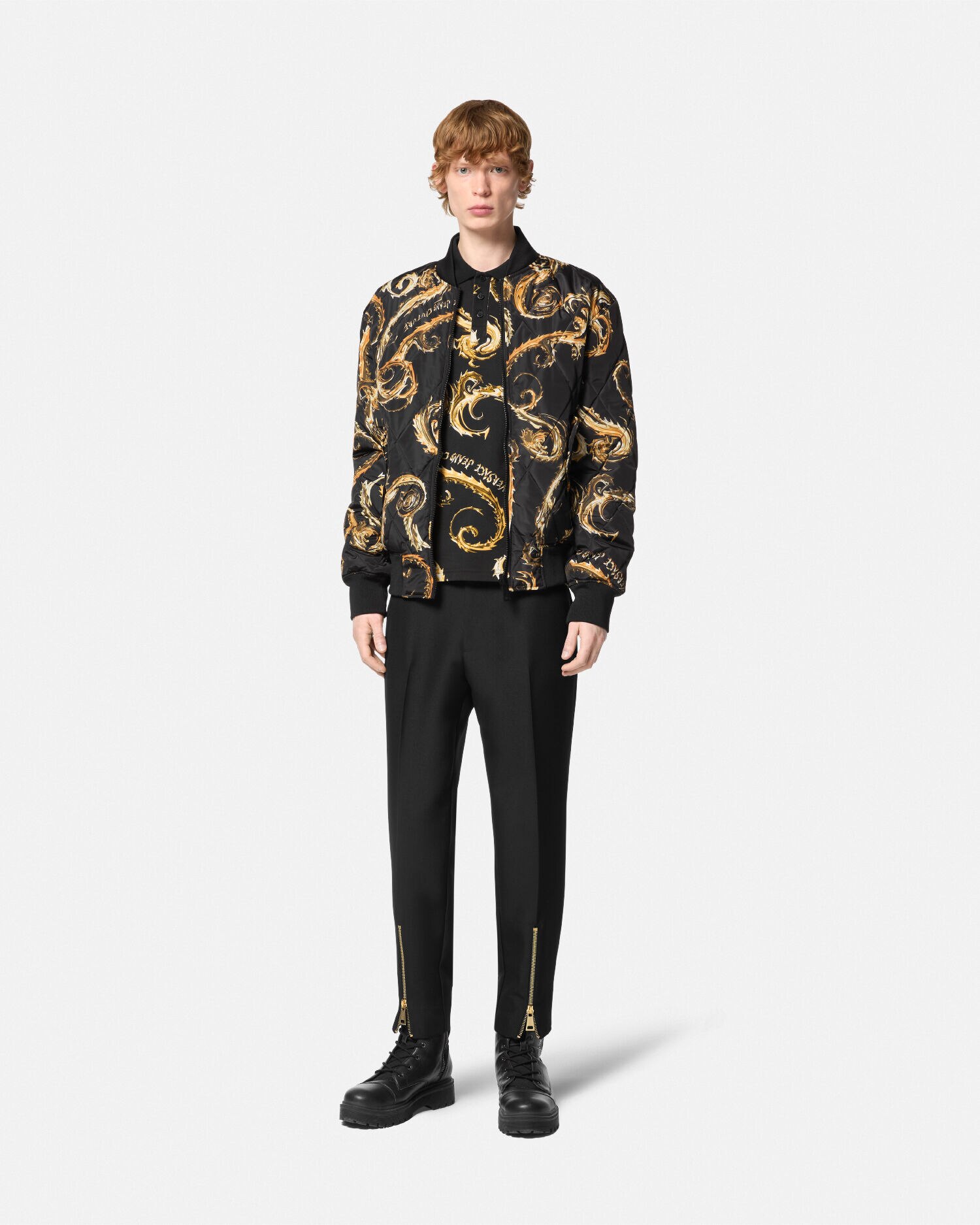 リバーシブル ボンバー ジャケット クロモ クチュール | VERSACE JP