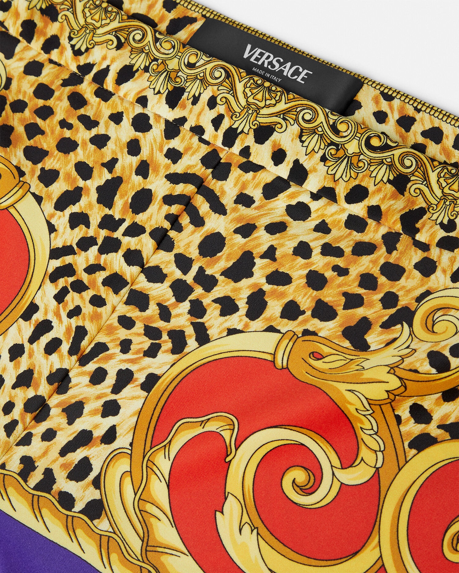 レギンス チーター バロッコ レッド,ゴールド | VERSACE JP