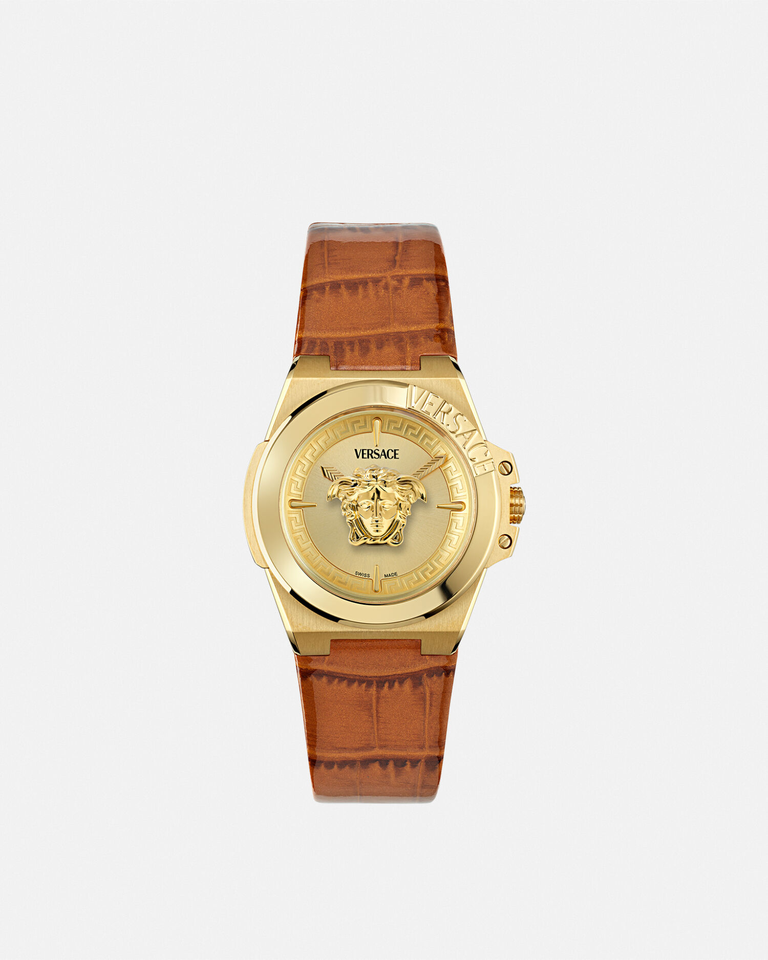 ヴェルサーチェ ヘラ ウォッチ ブラウン,ゴールド | VERSACE JP