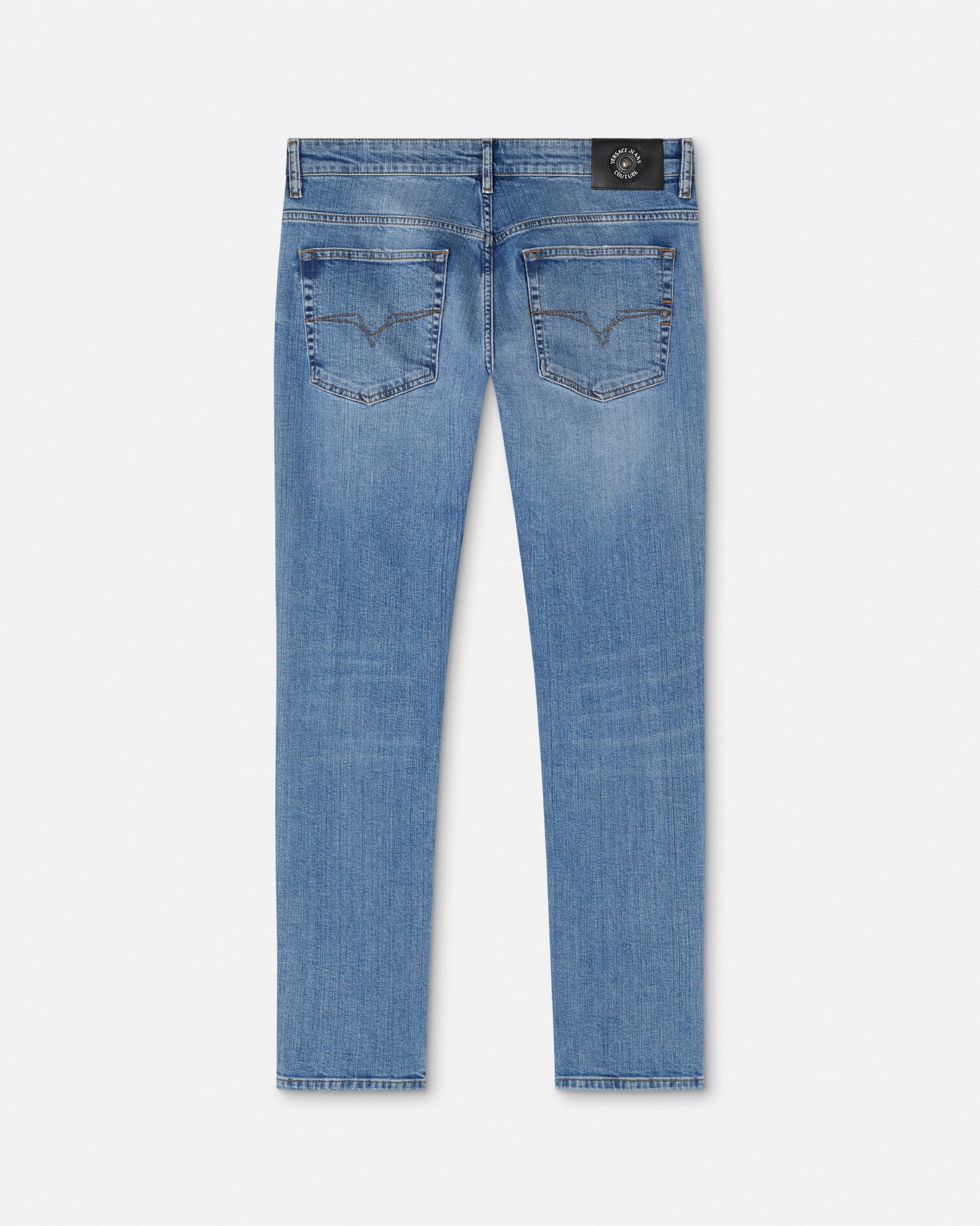 VERSACE スリムフィットテニム 76HAB5K1 CDW02904 スリムフィット ジーンズ ブラック | VERSACE JP