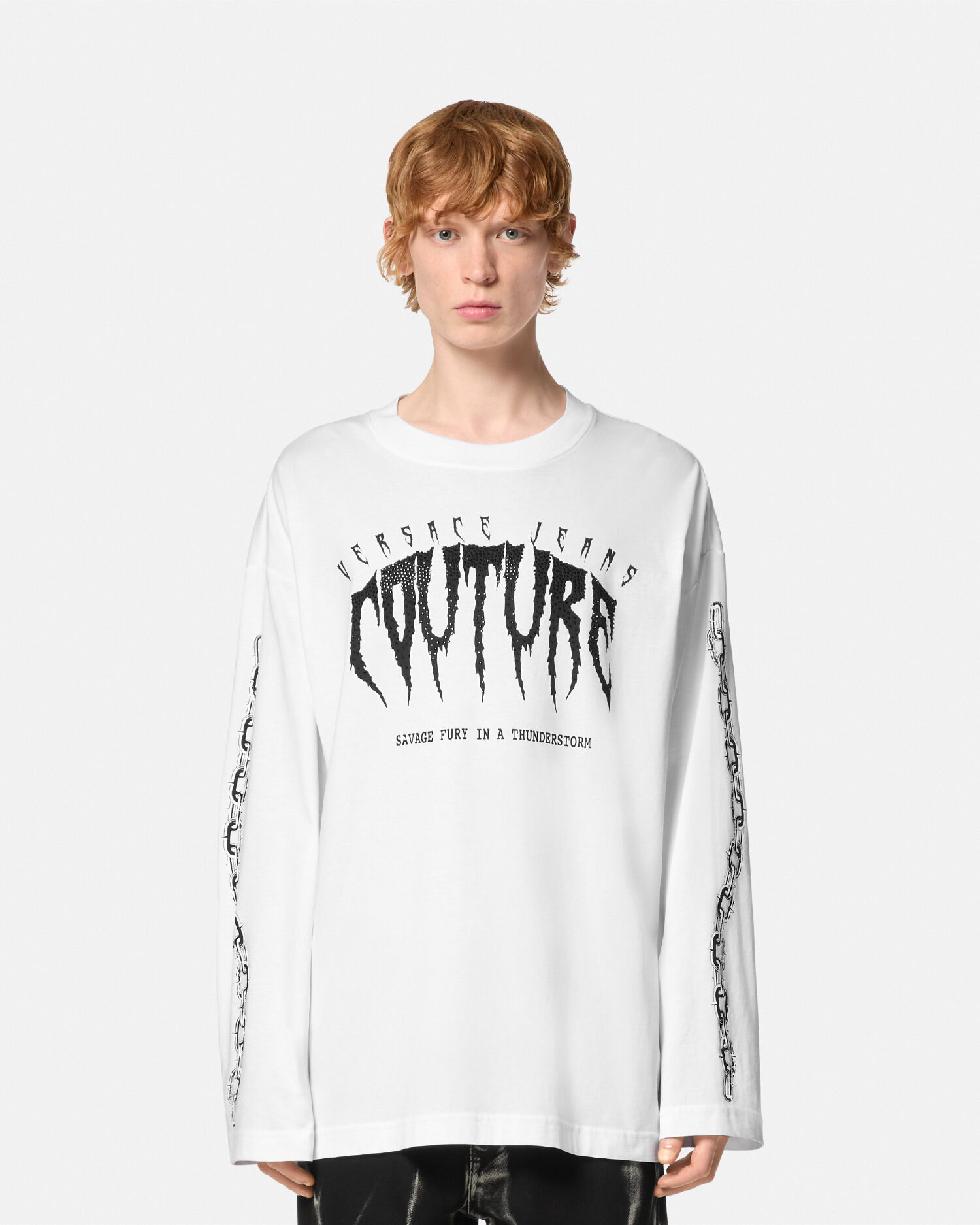 VERSACE グラフィックプリント ロンT VERSACE グラフィックプリント ロンT