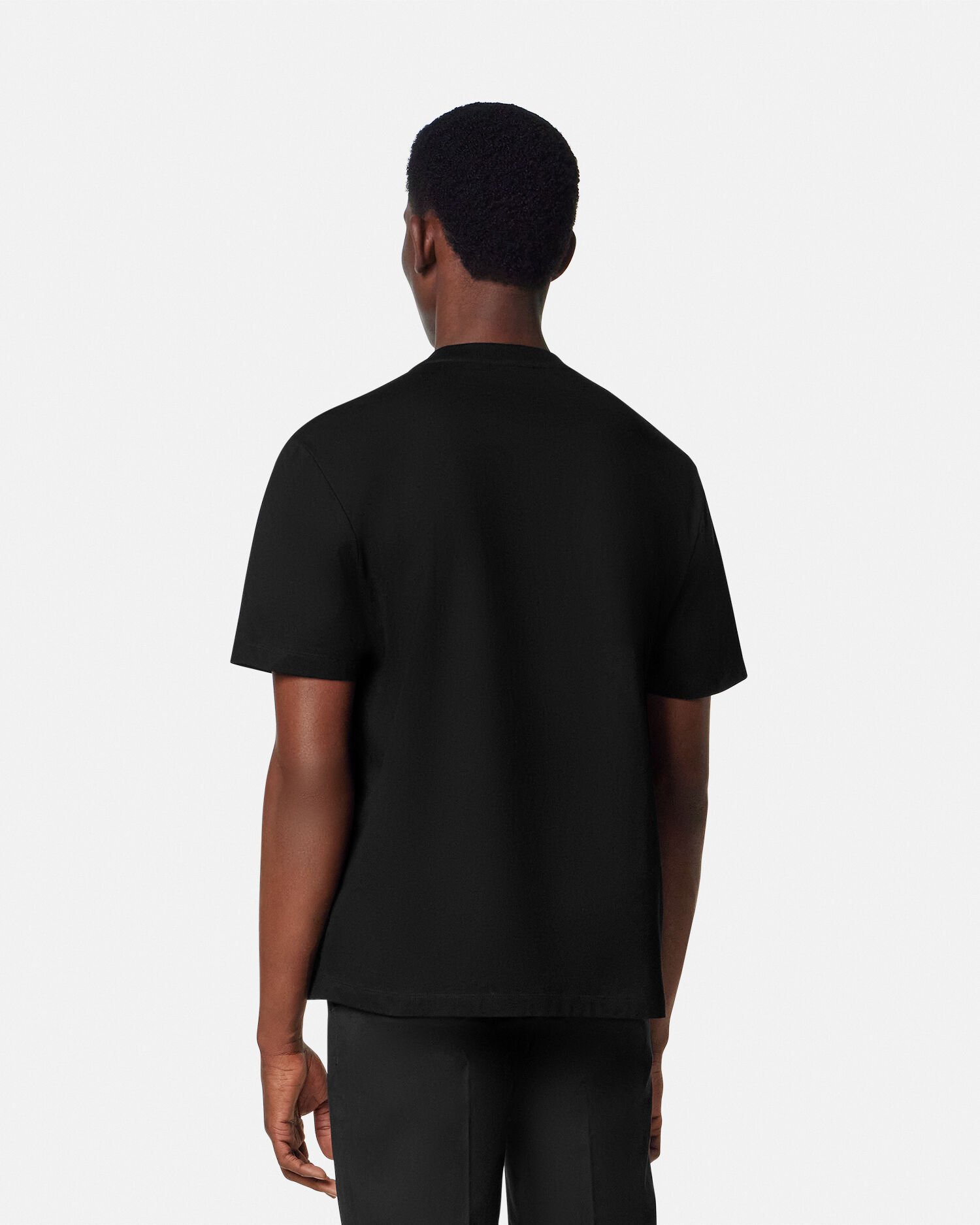 【VERSACE】ダイブ イン クレスト 刺繍入り Tシャツ 半袖 メンズ 刺繍入り Tシャツ ダイブ イン クレスト | VERSACE JP