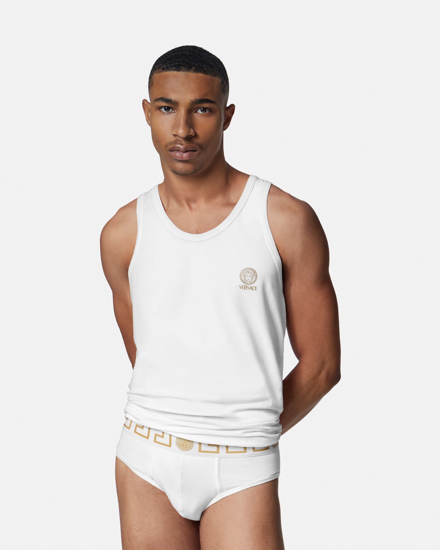 お歳暮・冬ギフト特集 - おとなの週末お取り寄せ倶楽部 ボーダー グレカ ブリーフ JP VERSACE | 下着・アンダーウェア