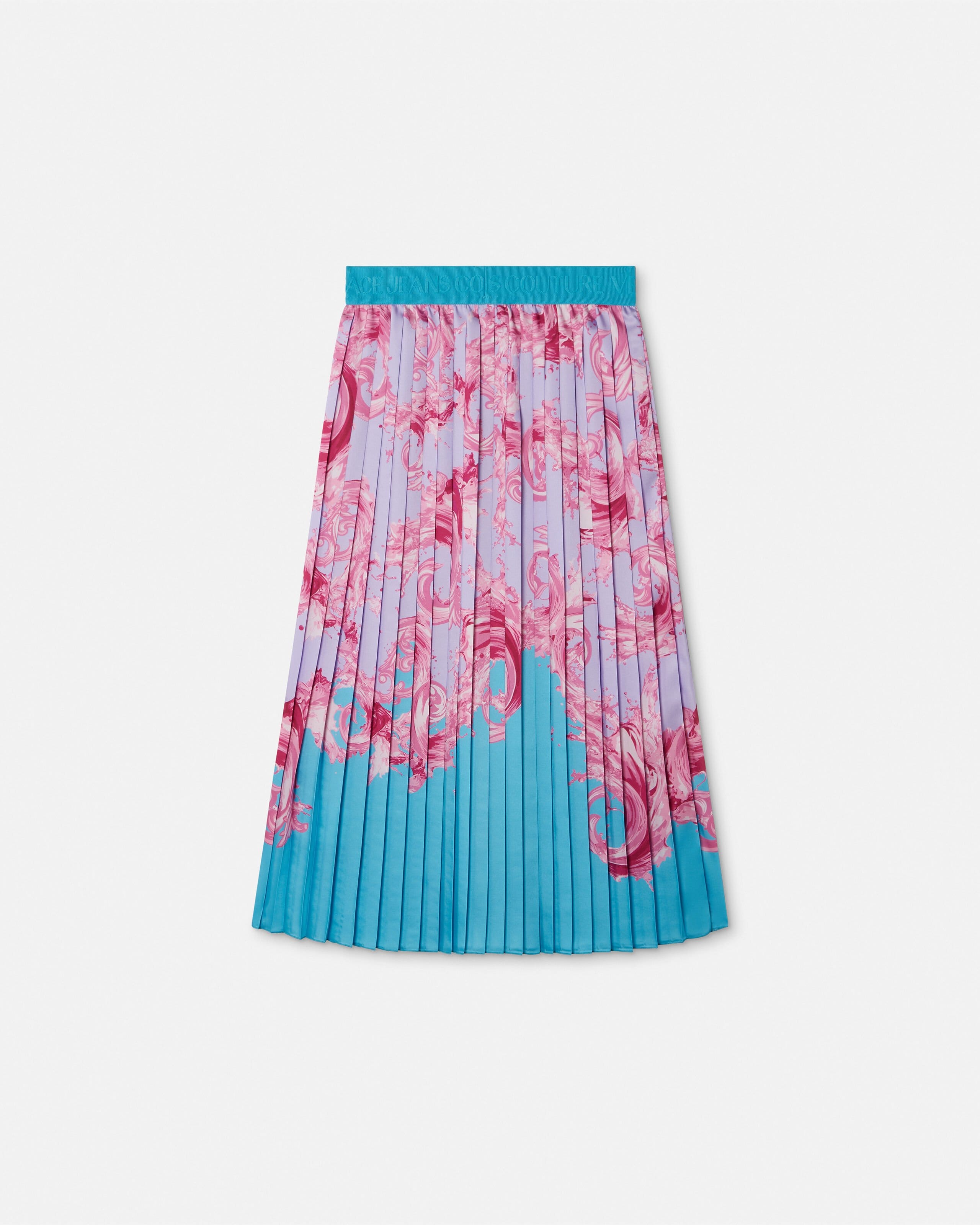 プリント ツイル プリーツ ロング スカート プリント | VERSACE JP