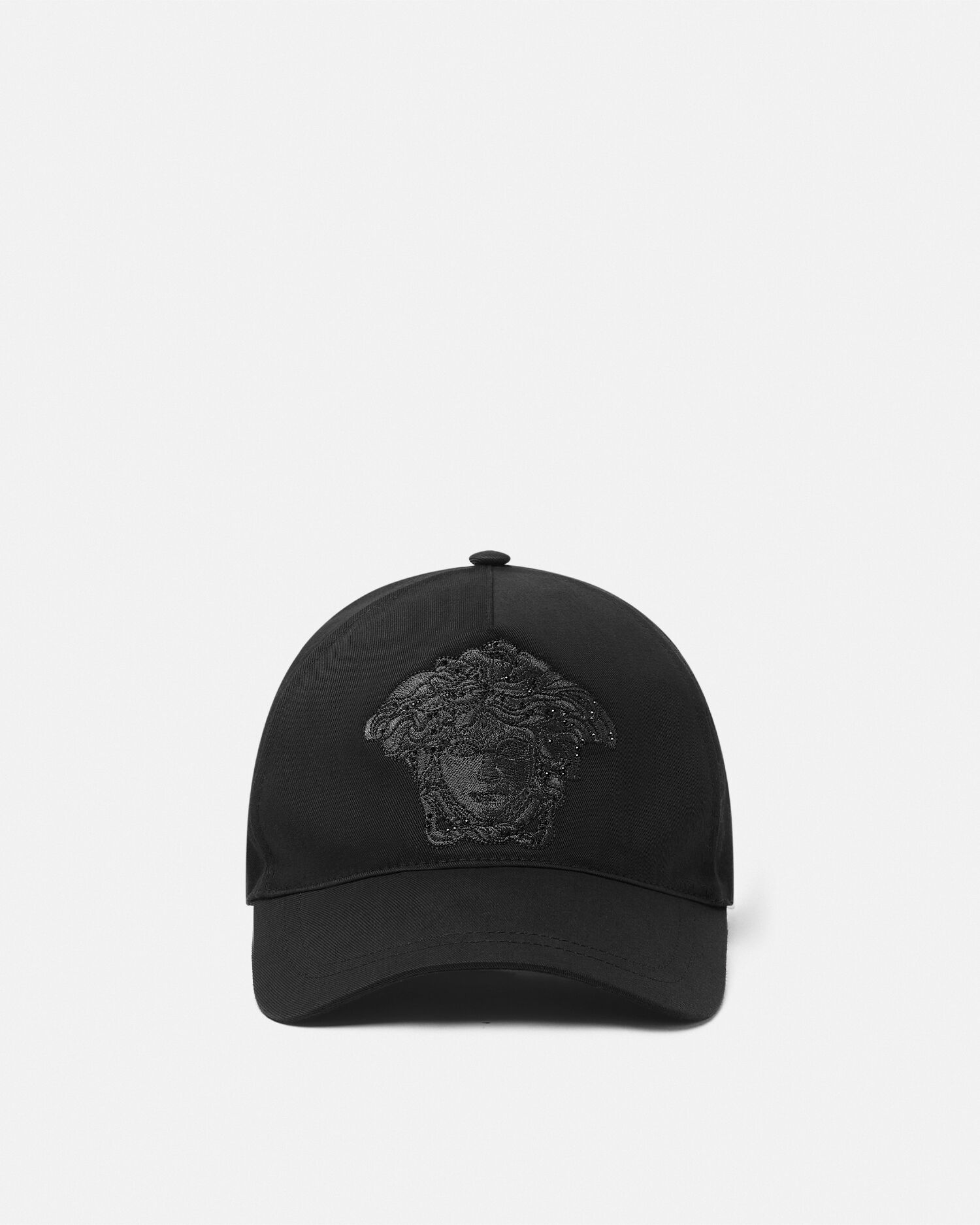 刺繍入り キャンバス ベースボール キャップ ブラック | VERSACE JP