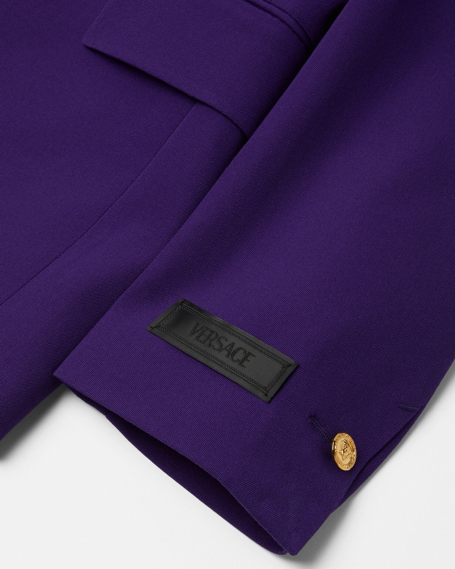 ウール シングルブレスト ブレザー パープル | VERSACE JP