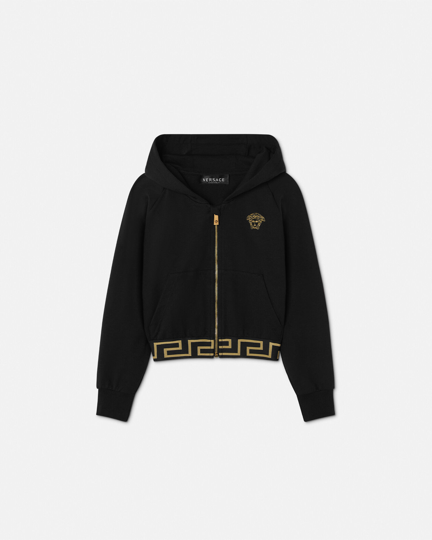 メドゥーサ キッズ ジッパー フーディ ブラック | VERSACE JP