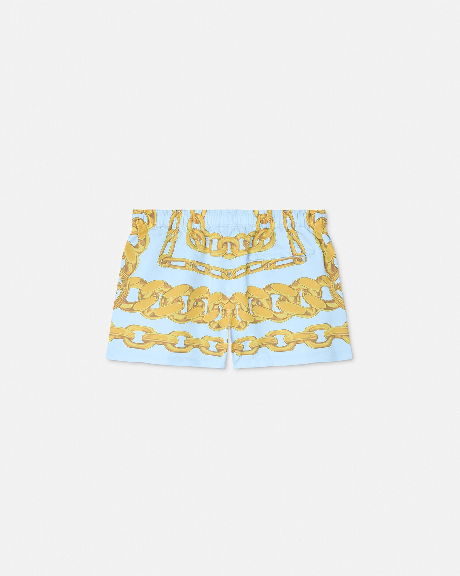 新品 Versace スイムハーフパンツ 水着 ヴェルサーチ グレカ ボーダー スイム ショートパンツ | VERSACE JP